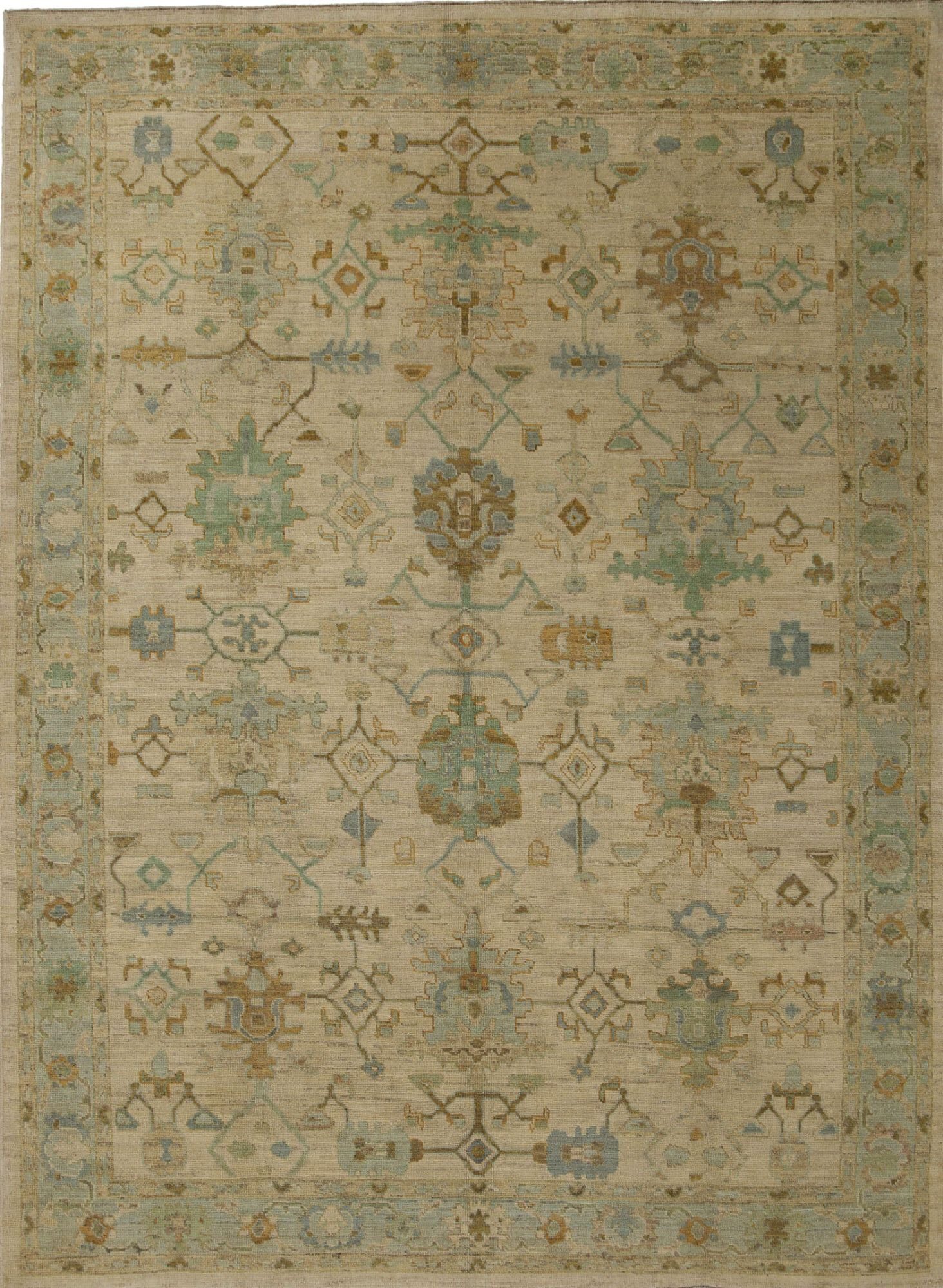 Thumbnail 4 for Turkey Oushak Tribal Rug 96083