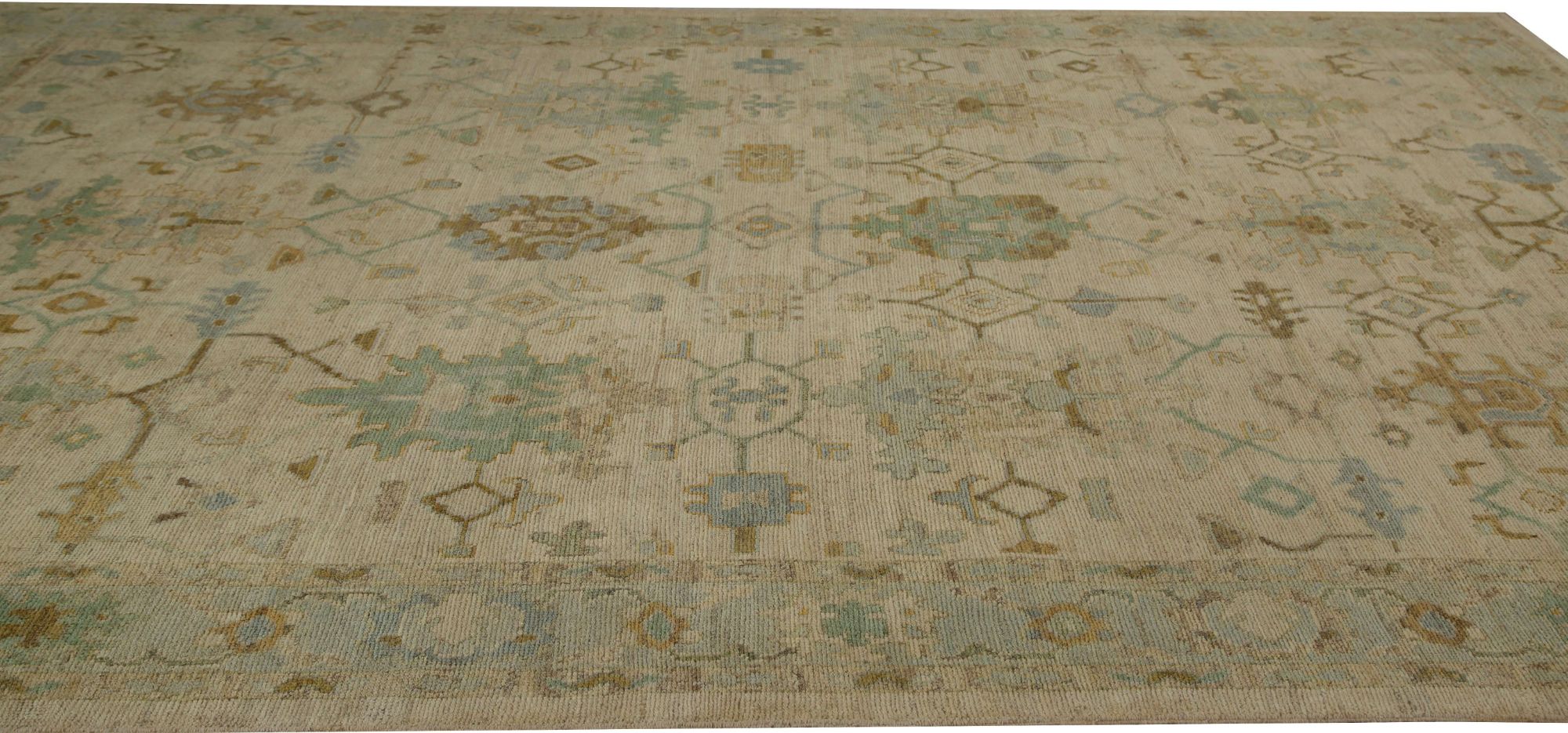 Thumbnail 8 for Turkey Oushak Tribal Rug 96083