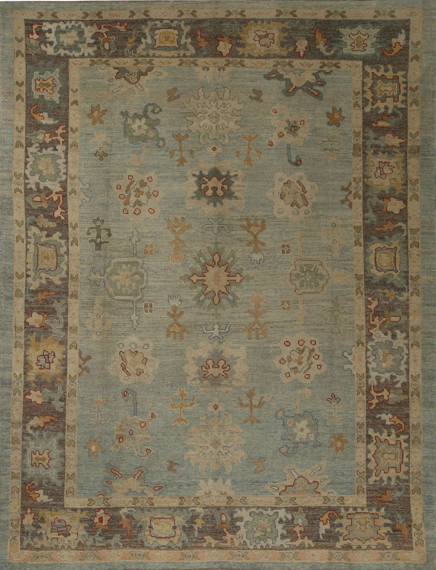 Thumbnail 3 for Turkey Oushak Tribal Rug 96084