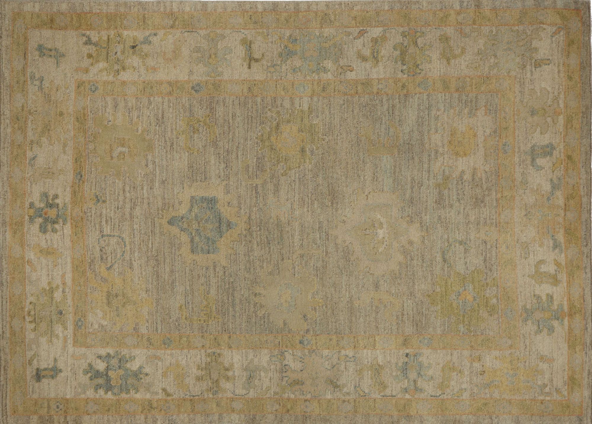 Thumbnail 3 for Turkey Oushak Tribal Rug 96100