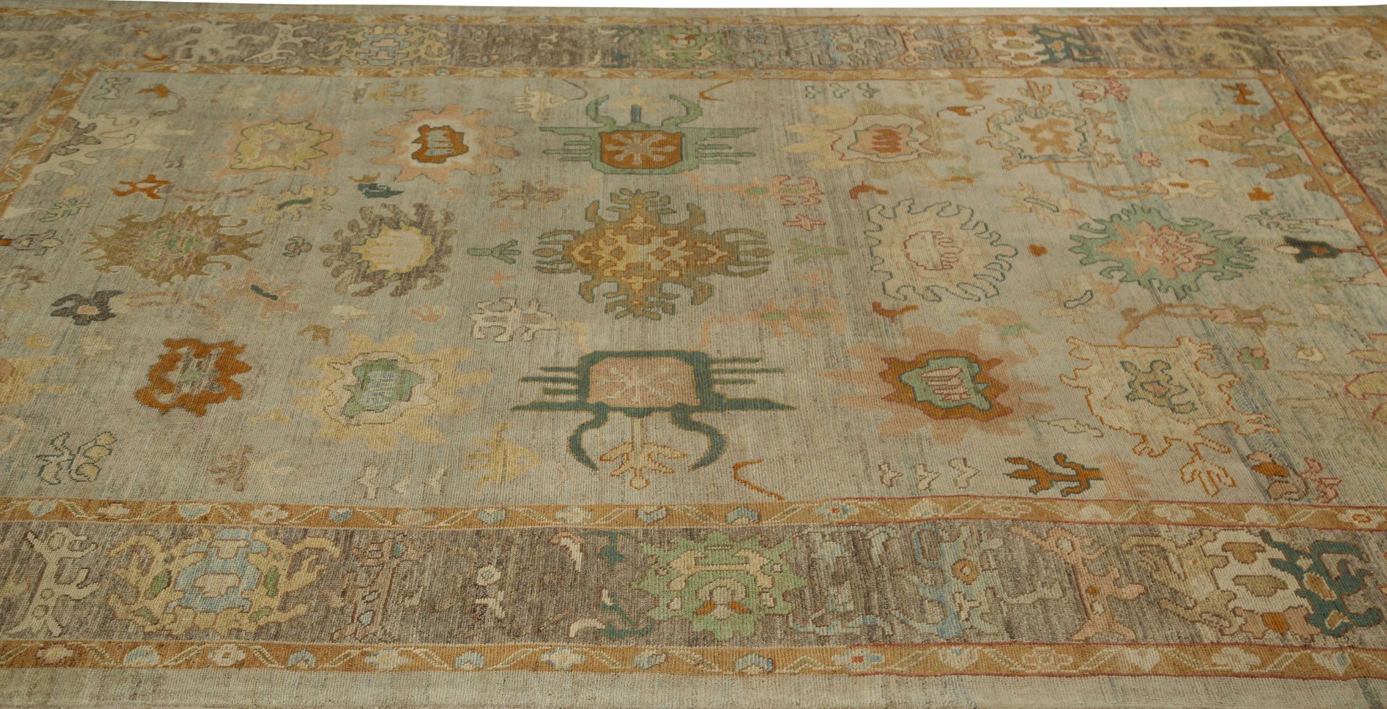 Thumbnail 8 for Turkey Oushak Tribal Rug 96107