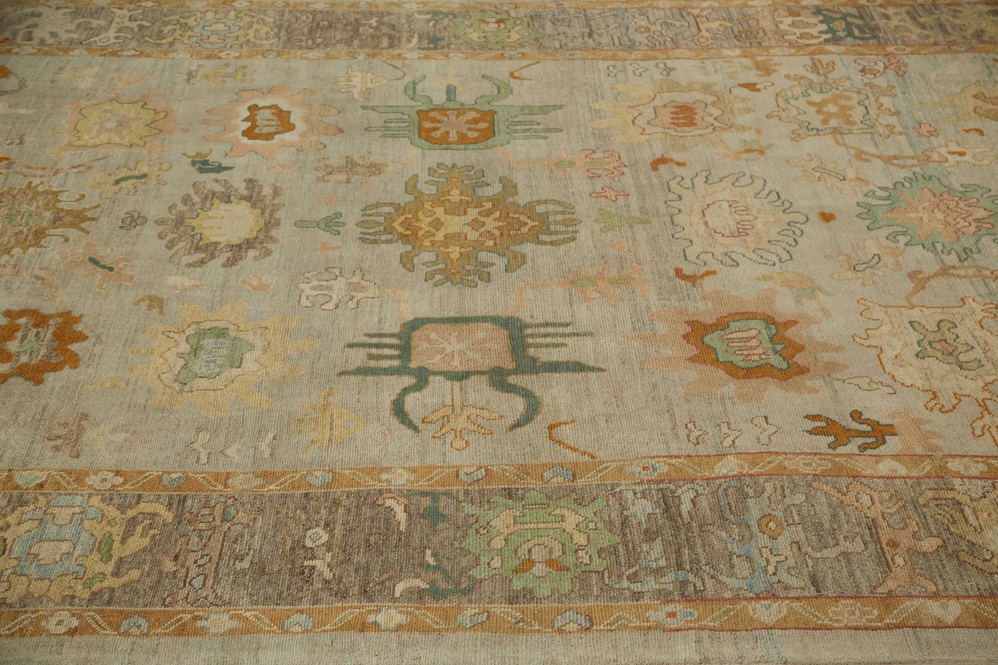 Thumbnail 6 for Turkey Oushak Tribal Rug 96107