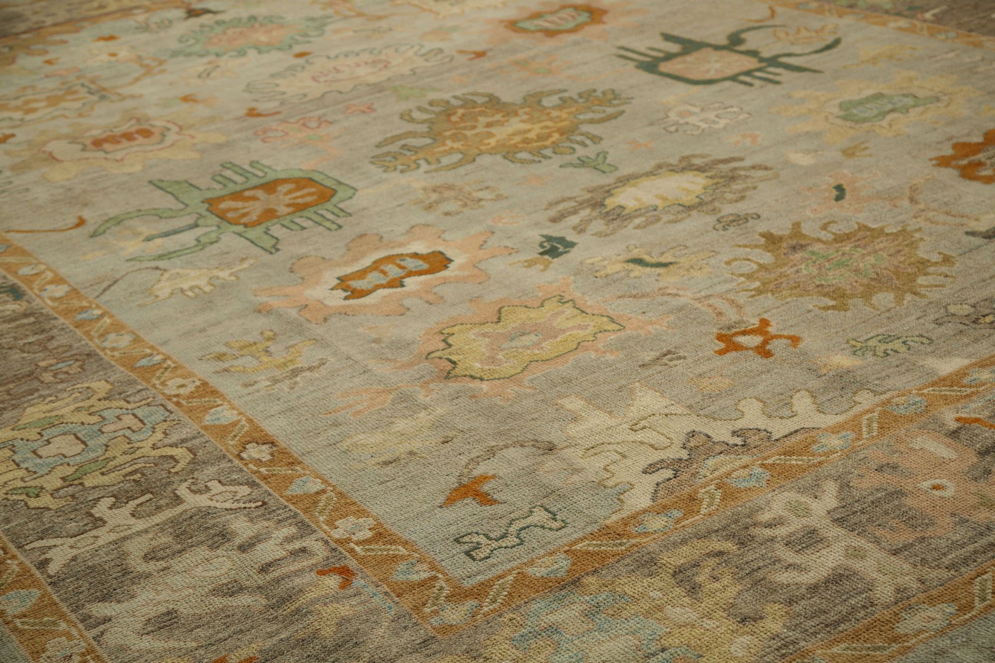 Thumbnail 7 for Turkey Oushak Tribal Rug 96107