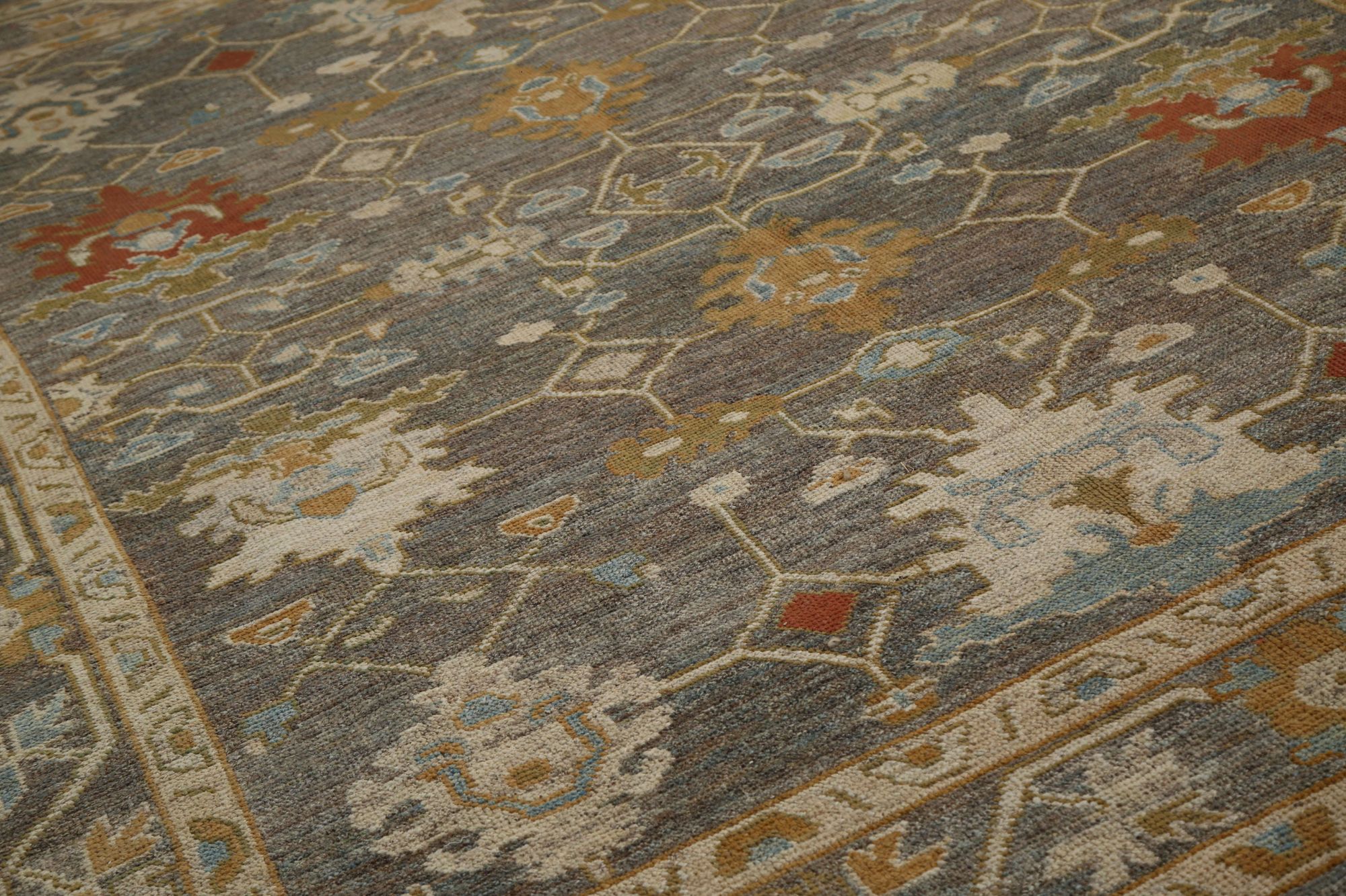 Thumbnail 6 for Turkey Oushak Tribal Rug 96110