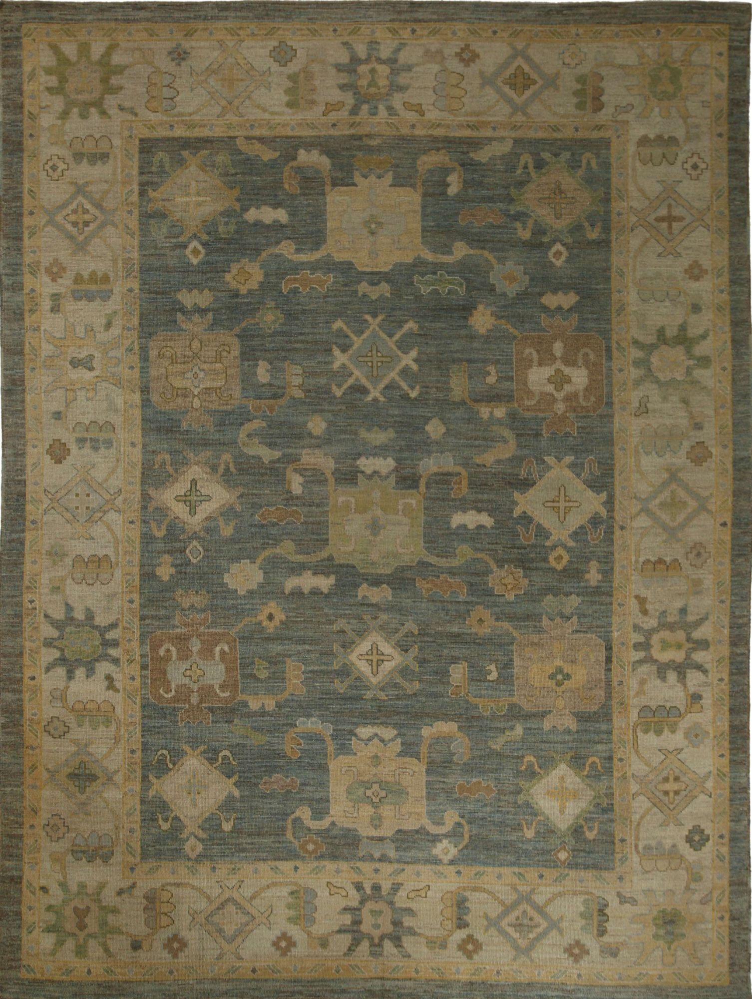 Thumbnail 4 for Turkey Oushak Tribal Rug 96111