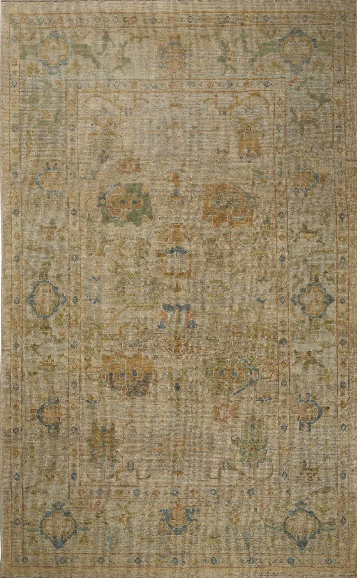 Thumbnail 4 for Turkey Oushak Tribal Rug 96117