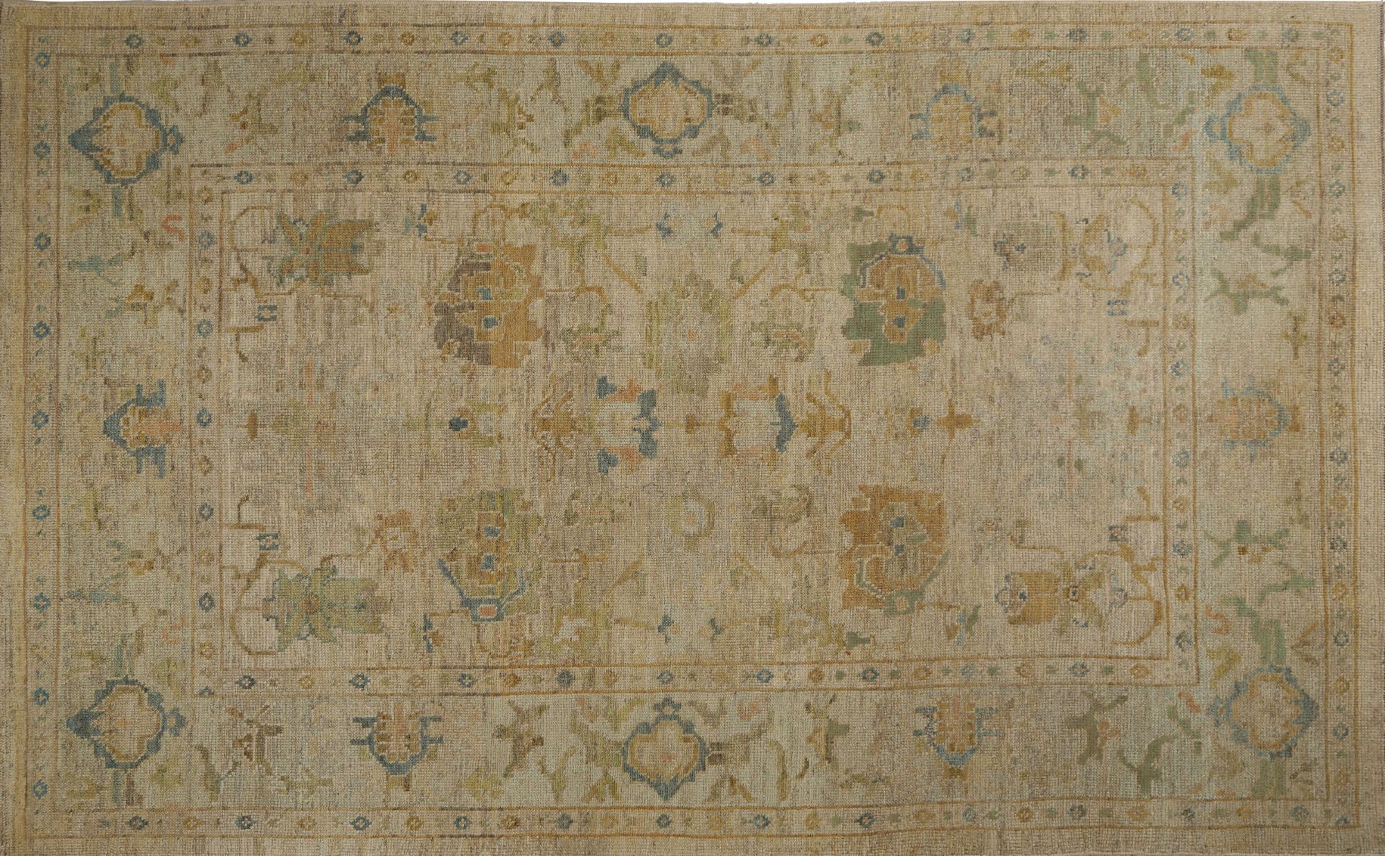 Thumbnail 5 for Turkey Oushak Tribal Rug 96117