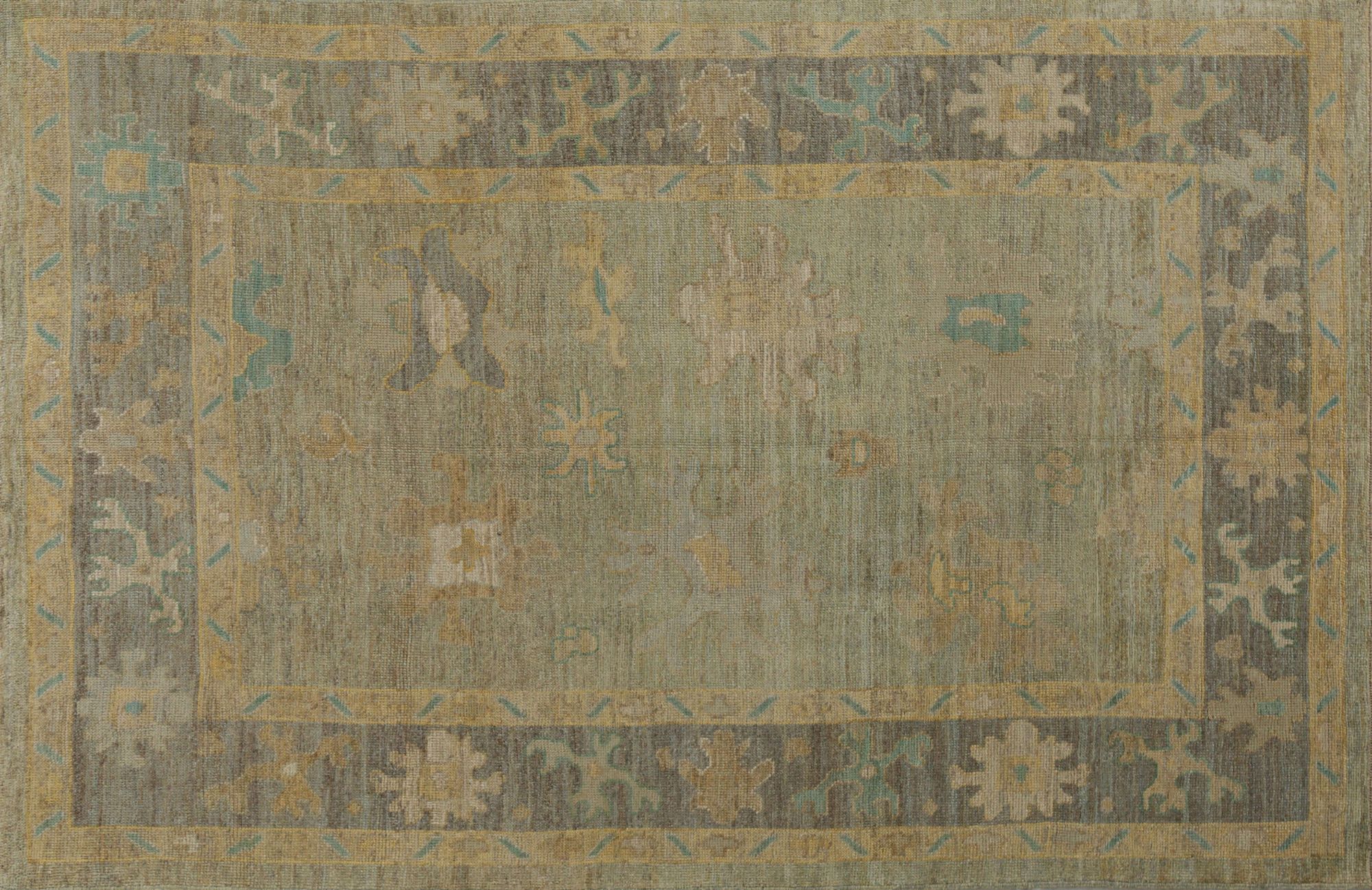 Thumbnail 5 for Turkey Oushak Tribal Rug 96139