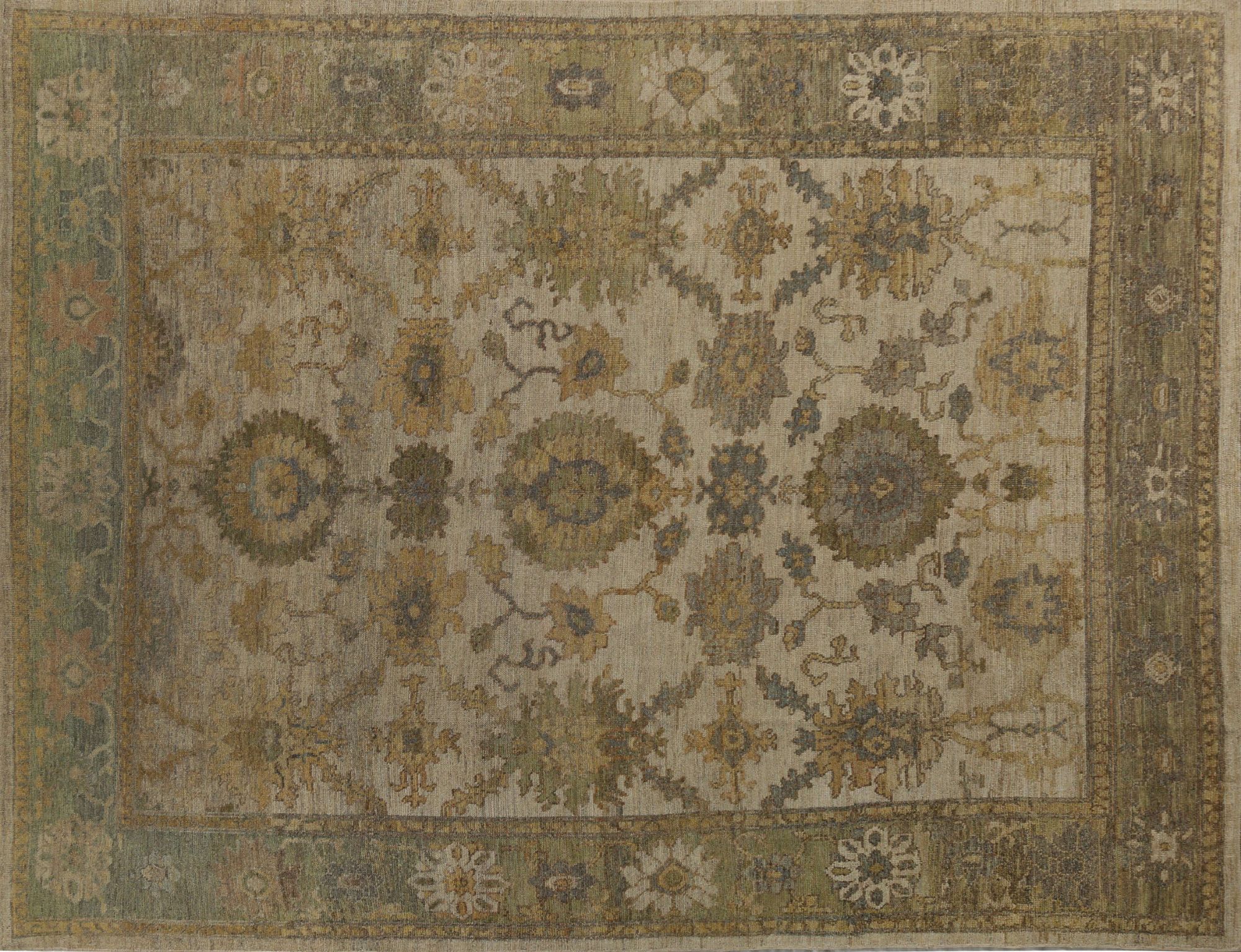 Thumbnail 2 for Turkey Oushak Tribal Rug 96144