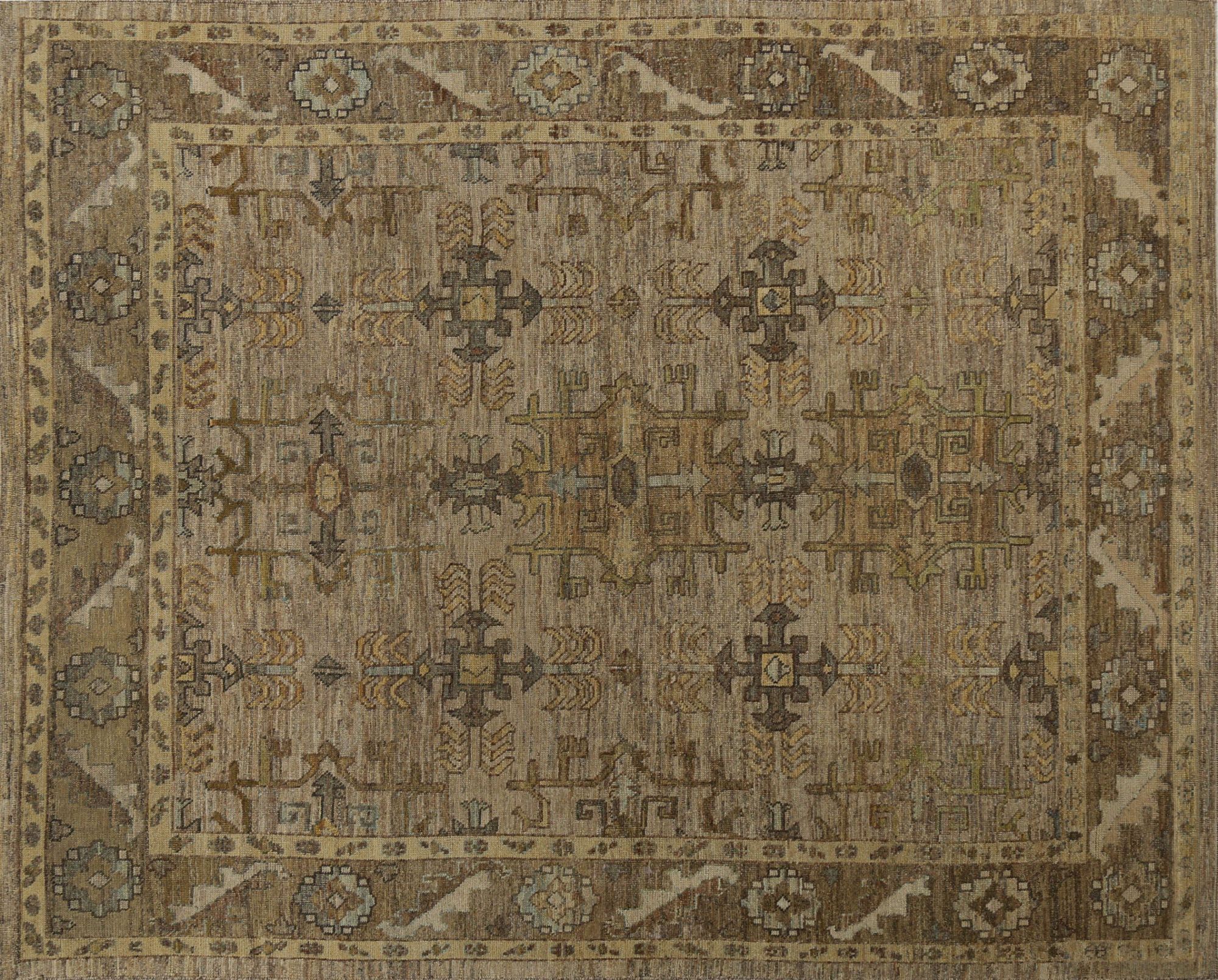 Thumbnail 2 for Turkey Oushak Tribal Rug 96147