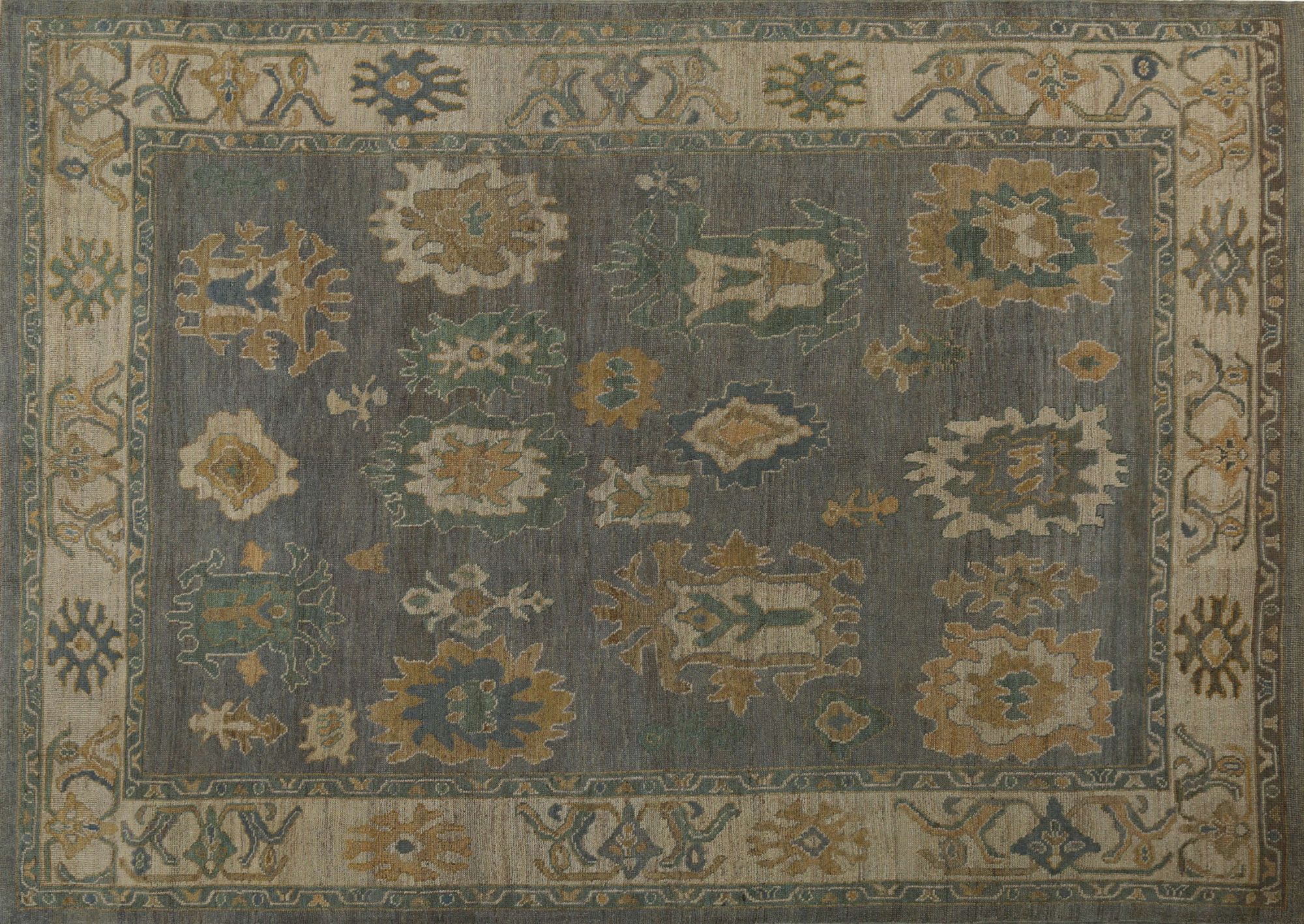 Thumbnail 4 for Turkey Oushak Tribal Rug 96148