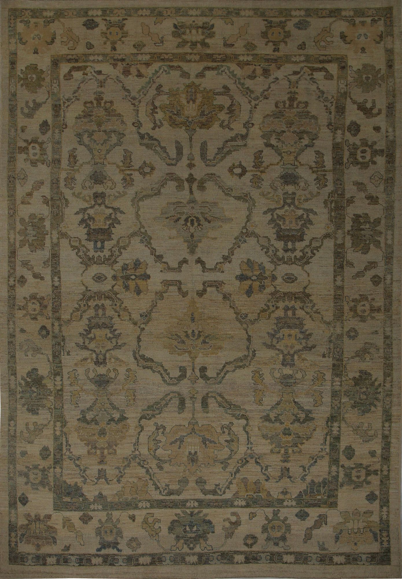 Thumbnail 2 for Turkey Oushak Tribal Rug 96181