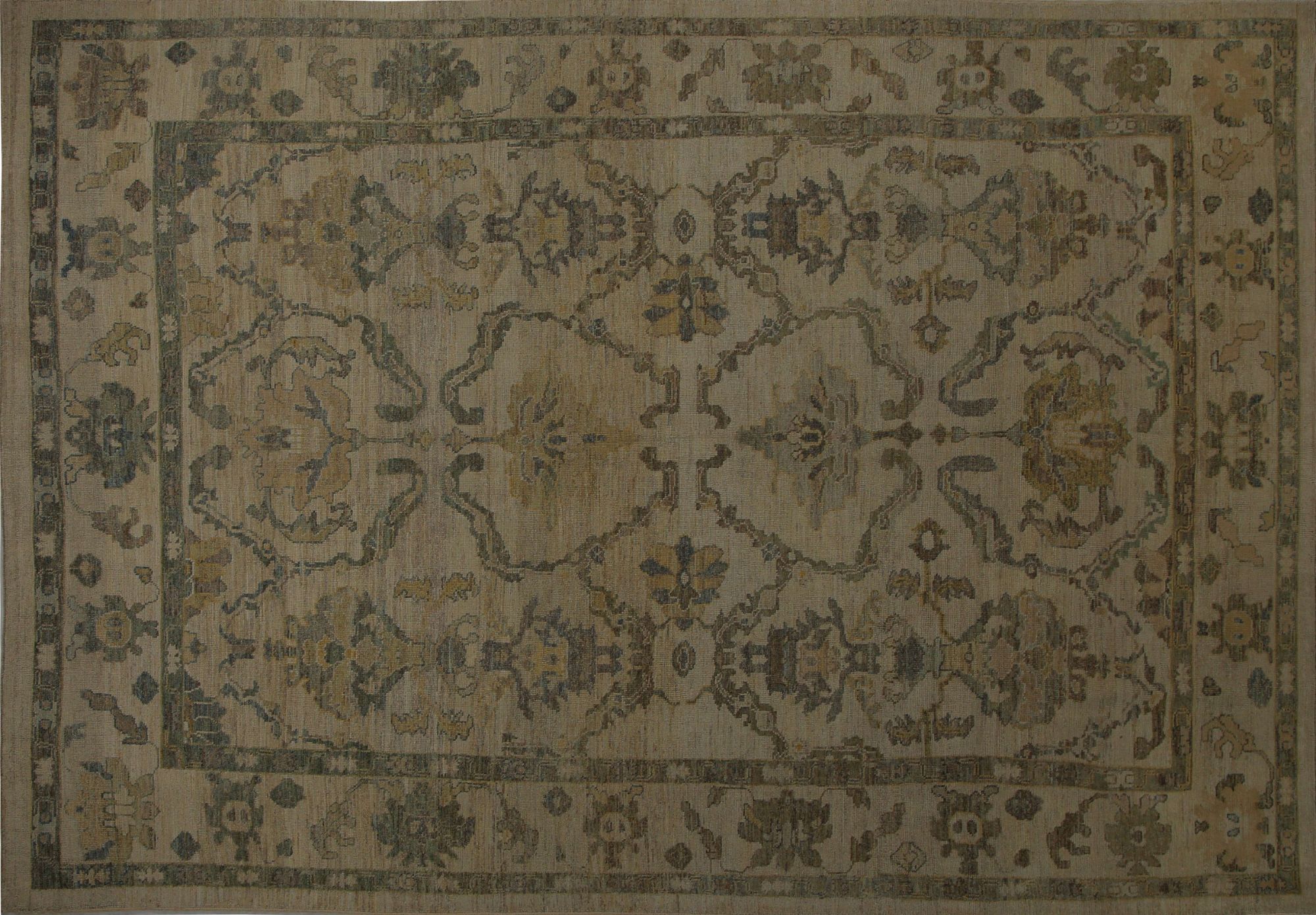 Thumbnail 3 for Turkey Oushak Tribal Rug 96181