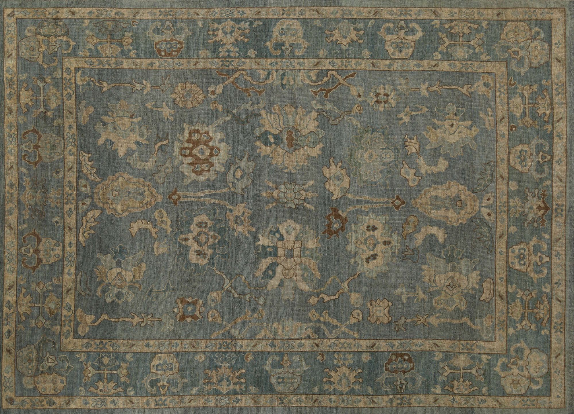 Thumbnail 2 for Turkey Oushak Tribal Rug 96207