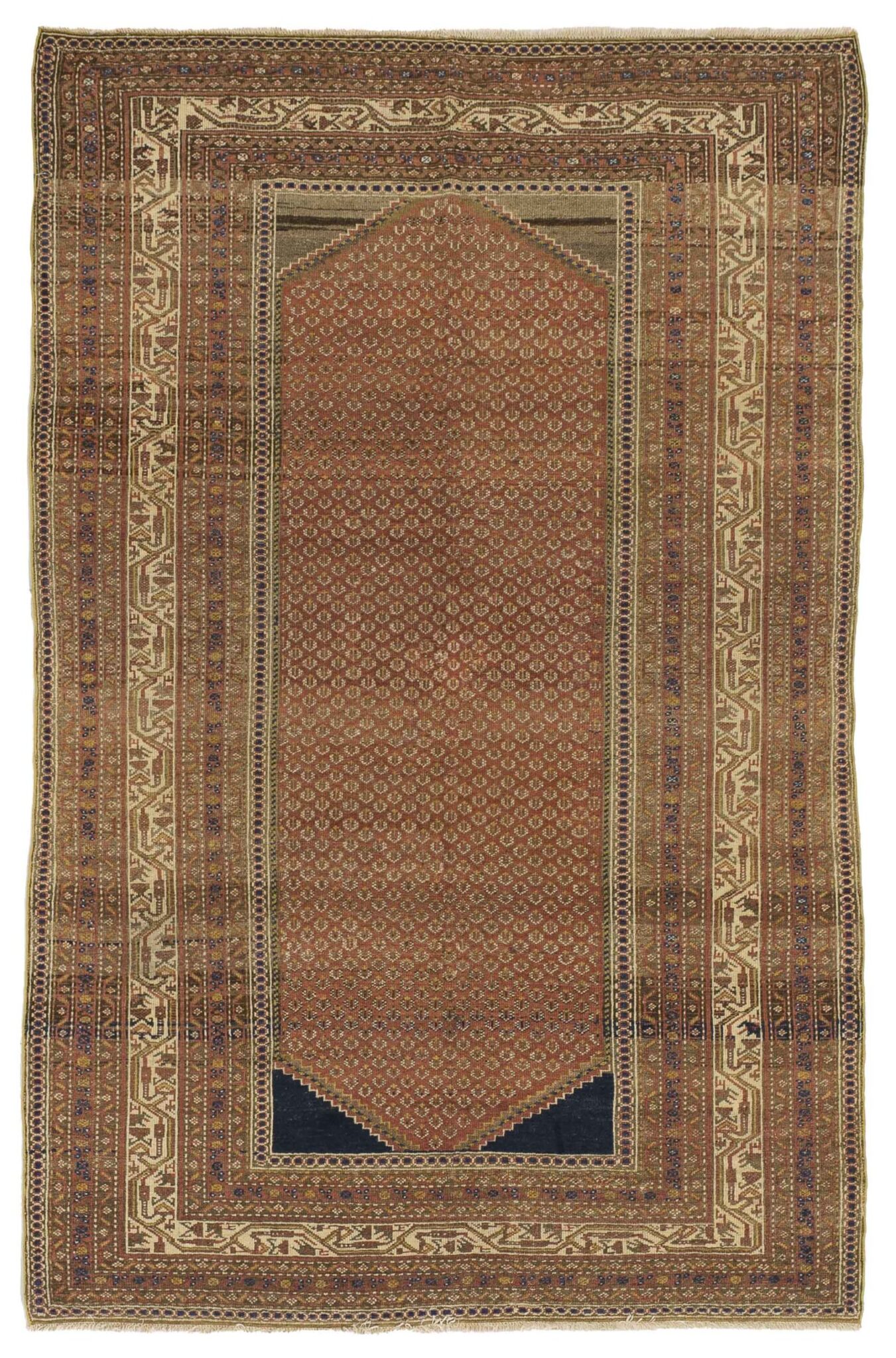 Thumbnail 14 for Antique Persian Malayer Traditional Rug 10319