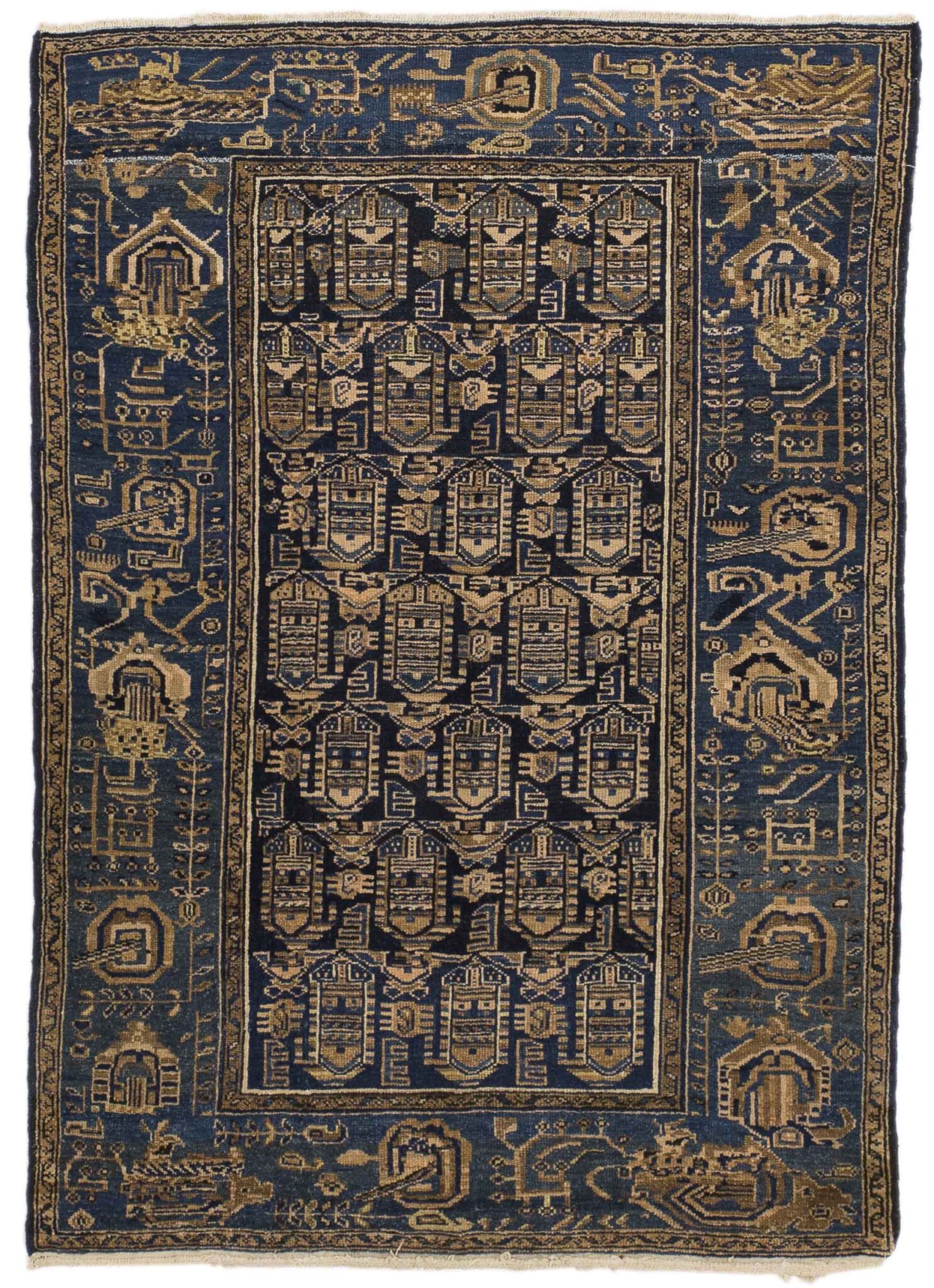 Thumbnail 9 for Vintage Persian Hamadan Traditional Rug 10323