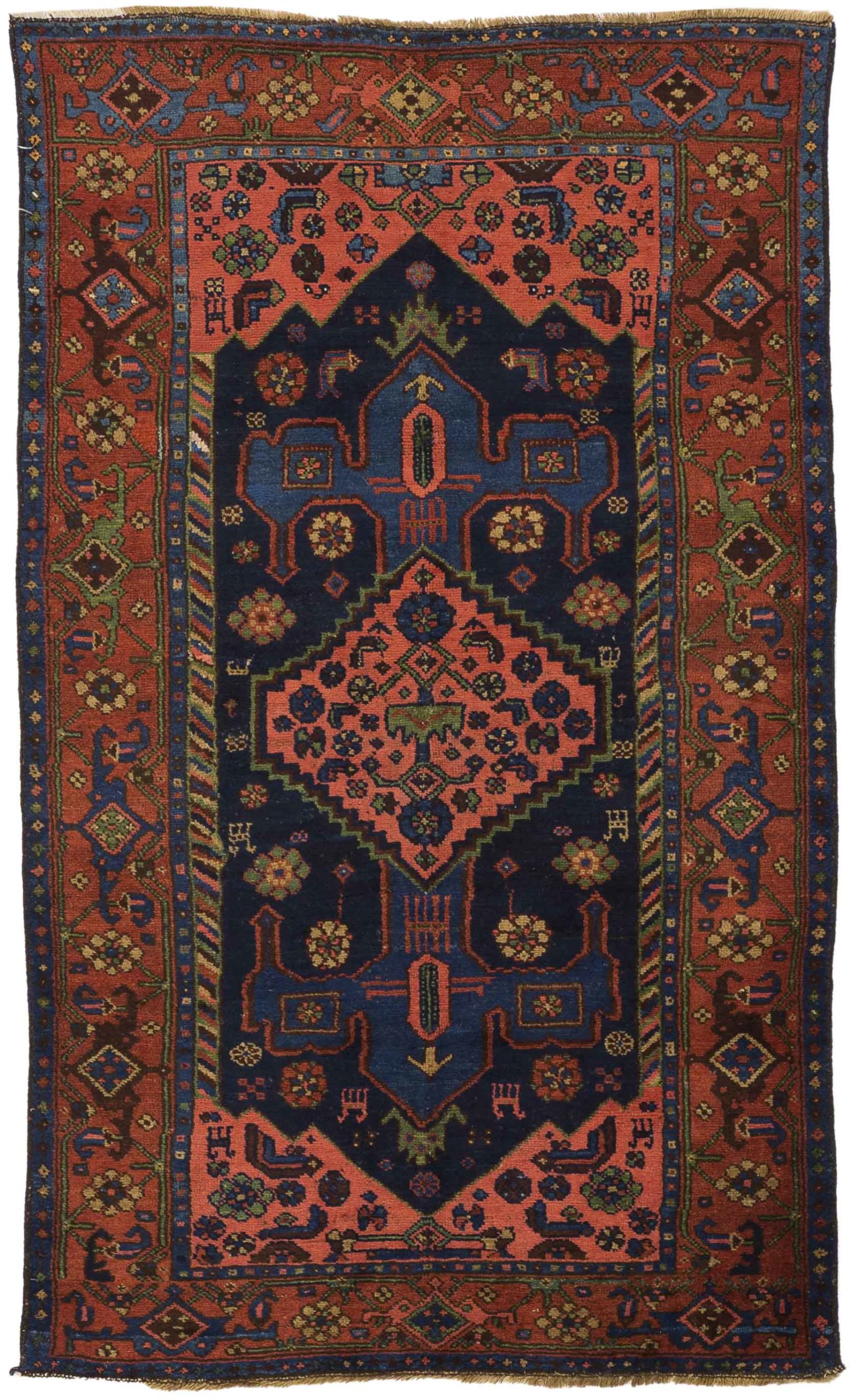 Thumbnail 6 for Vintage Persian Hamadan Traditional Rug 10332