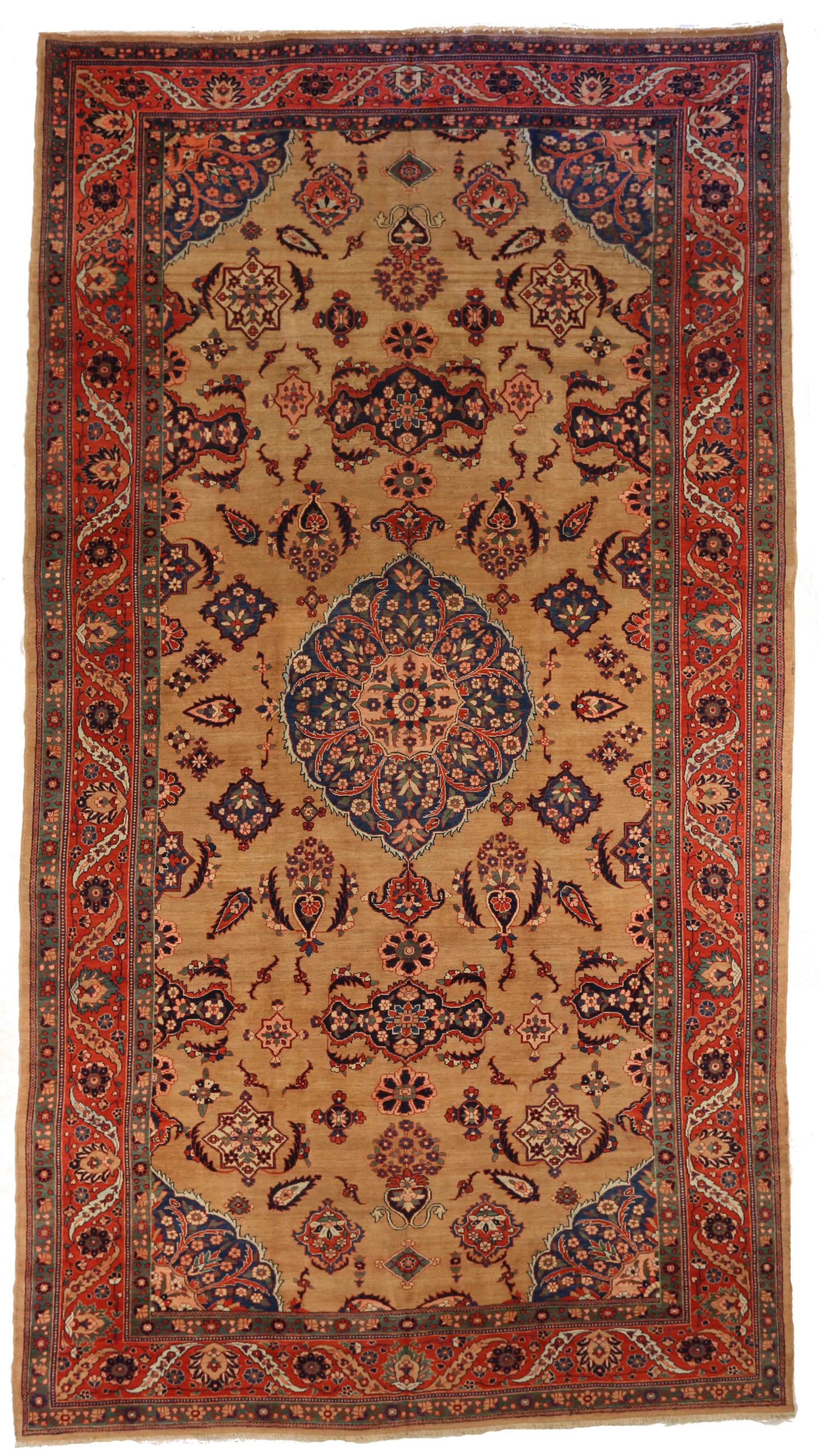 Thumbnail 15 for Vintage Persian Tabriz Traditional Rug 10375