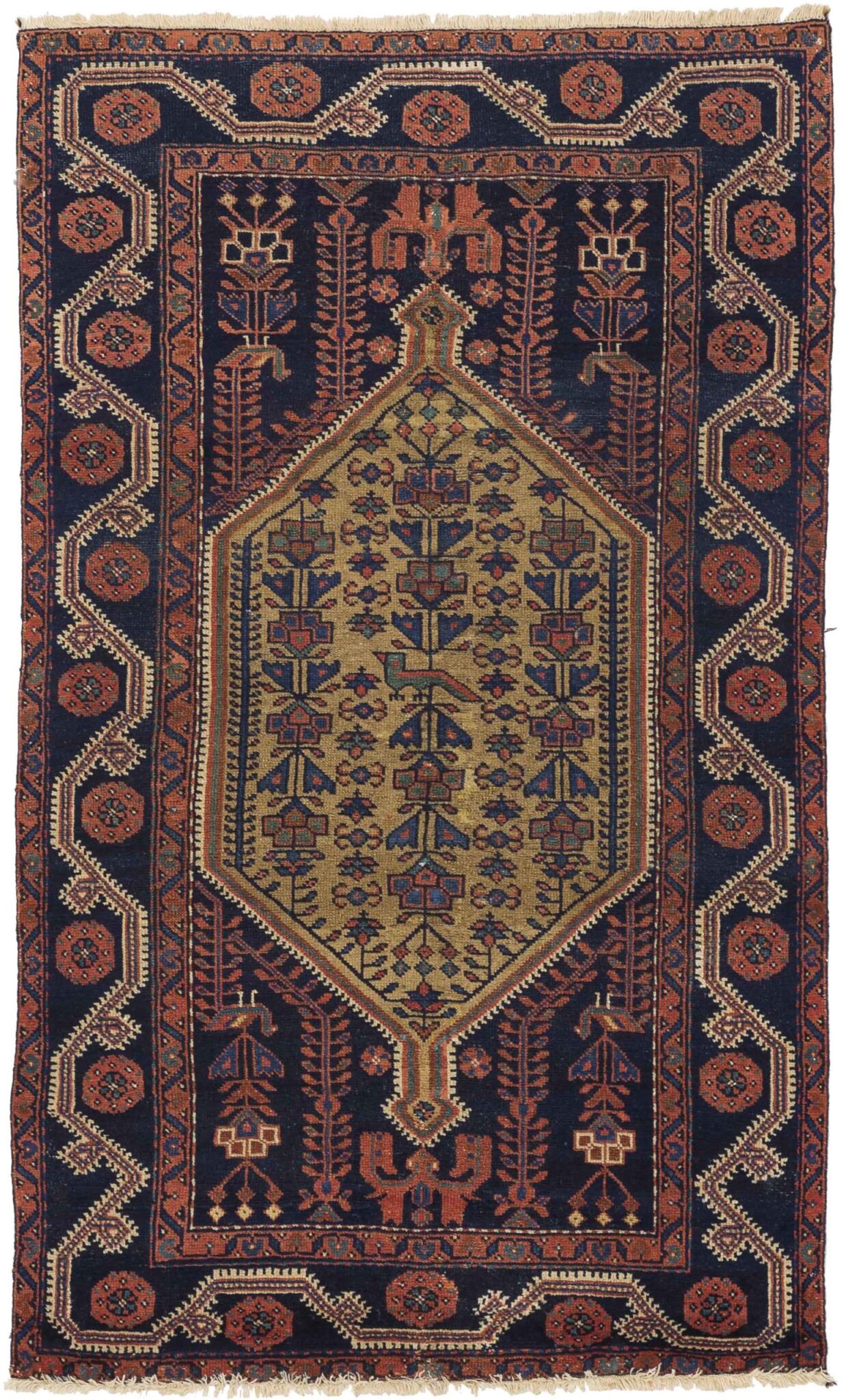 Thumbnail 15 for Vintage Persian Hamadan Traditional Rug 10388