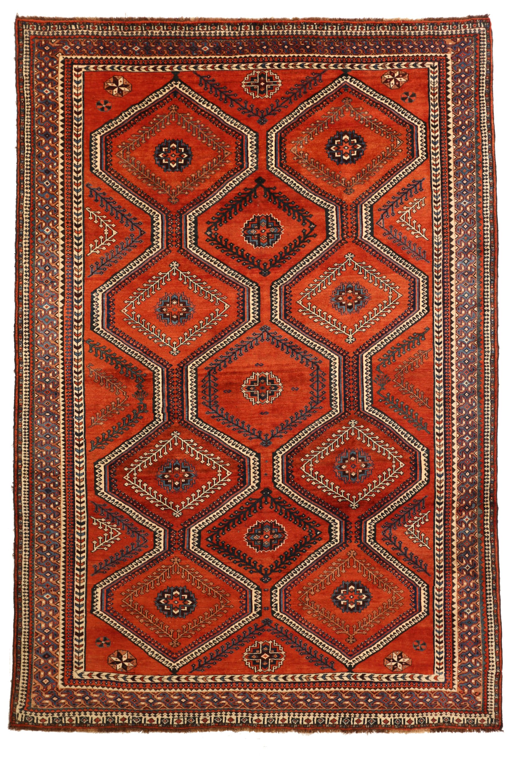 Thumbnail 11 for Vintage Persian Shiraz Tribal Rug 10396