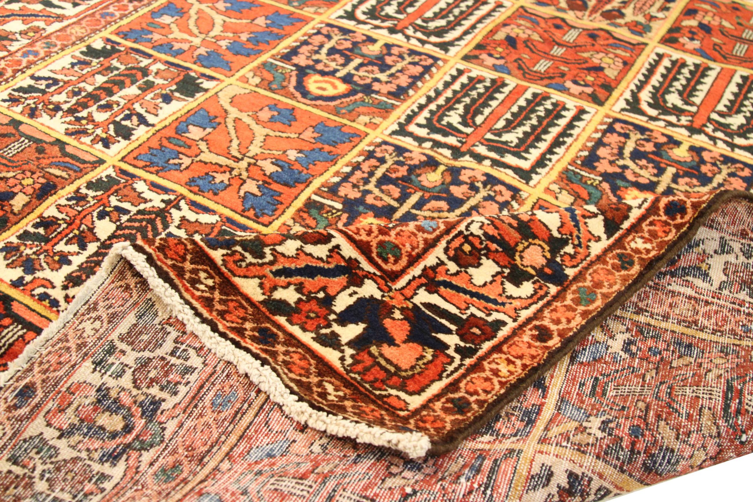 Thumbnail 5 for Vintage Persian Bakhtiar Tribal Rug 10413