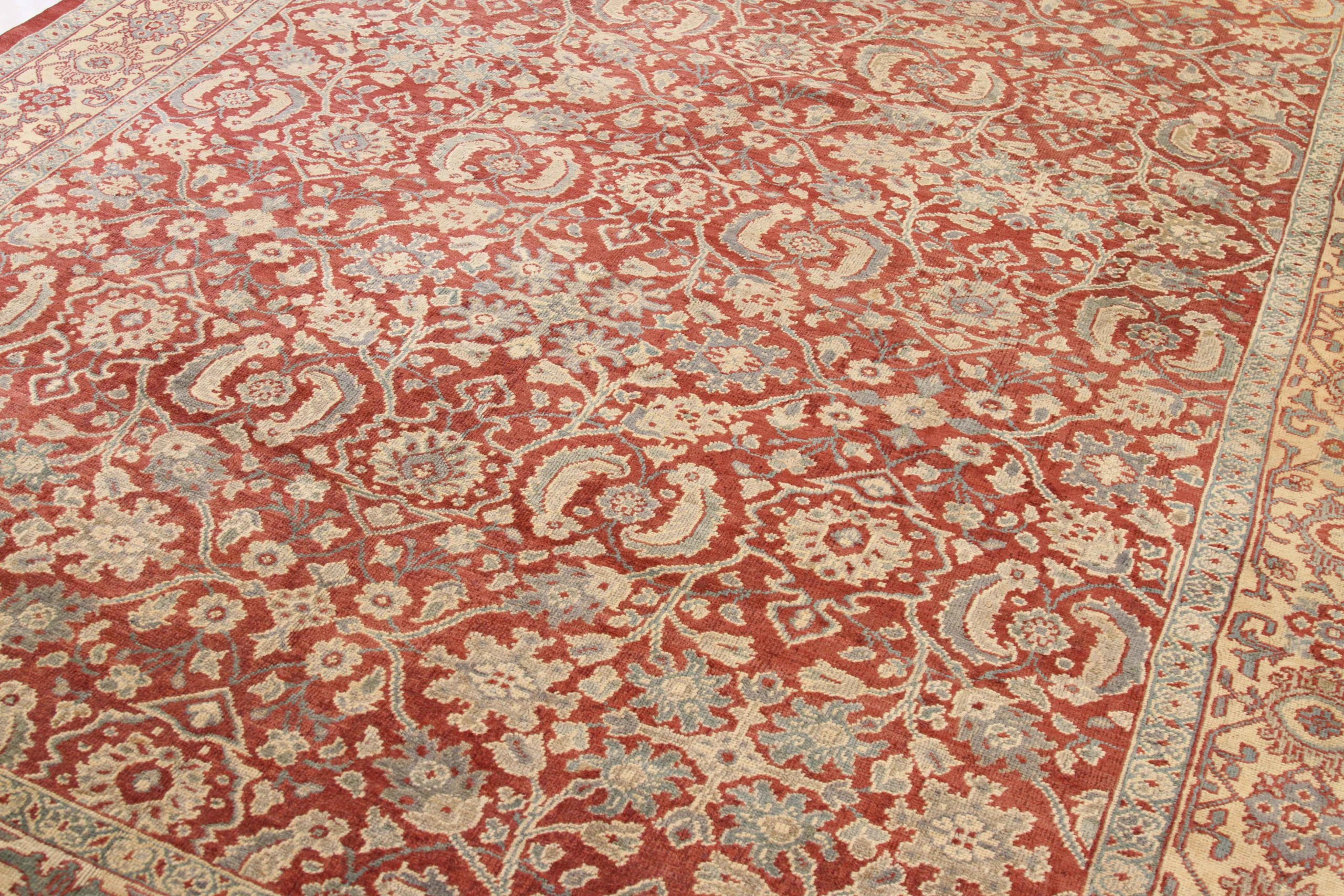 Thumbnail 9 for Antique Persian Mahal Traditional Rug 10481