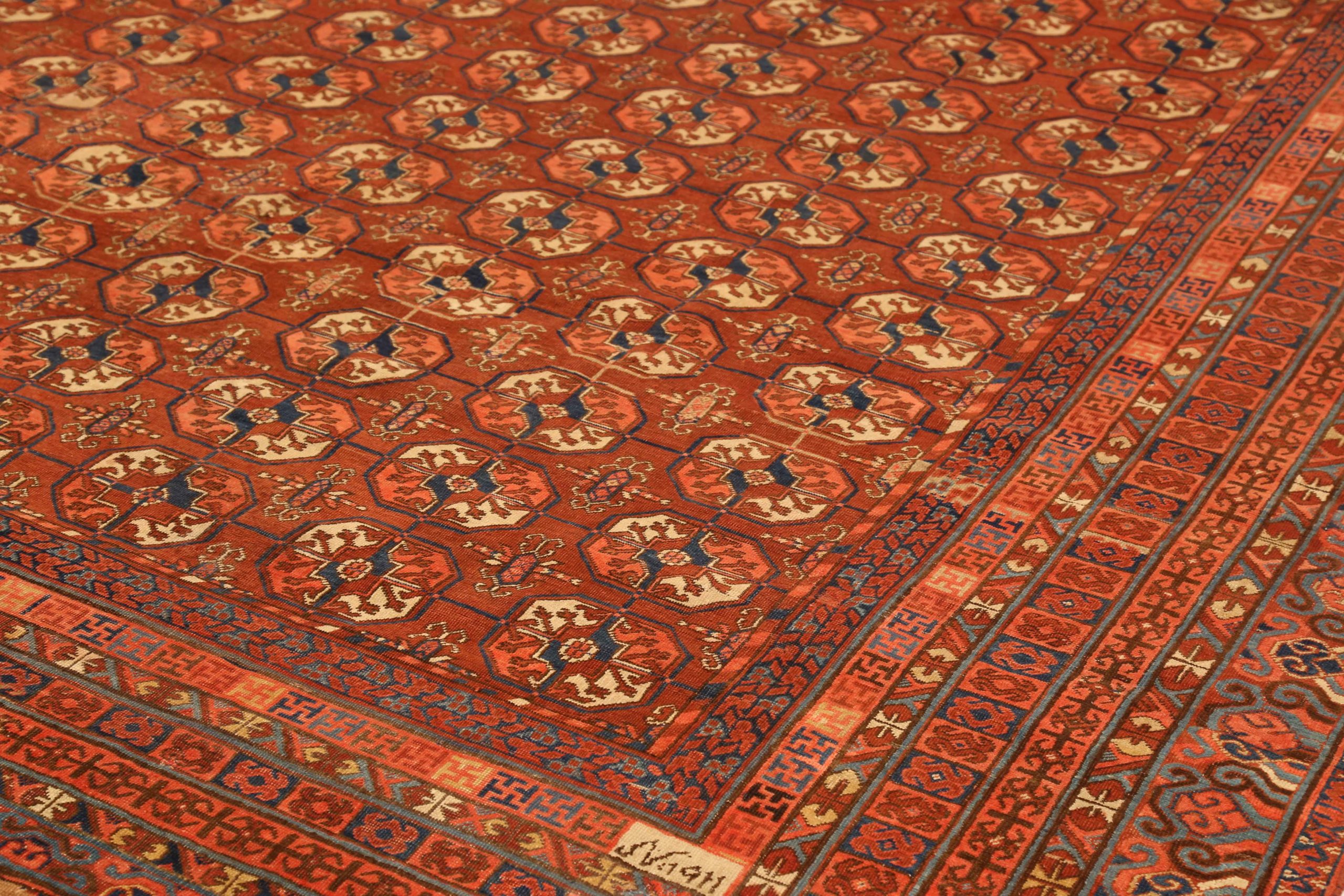 Thumbnail 10 for Antique Persian Bakhtiar Traditional Rug 10486