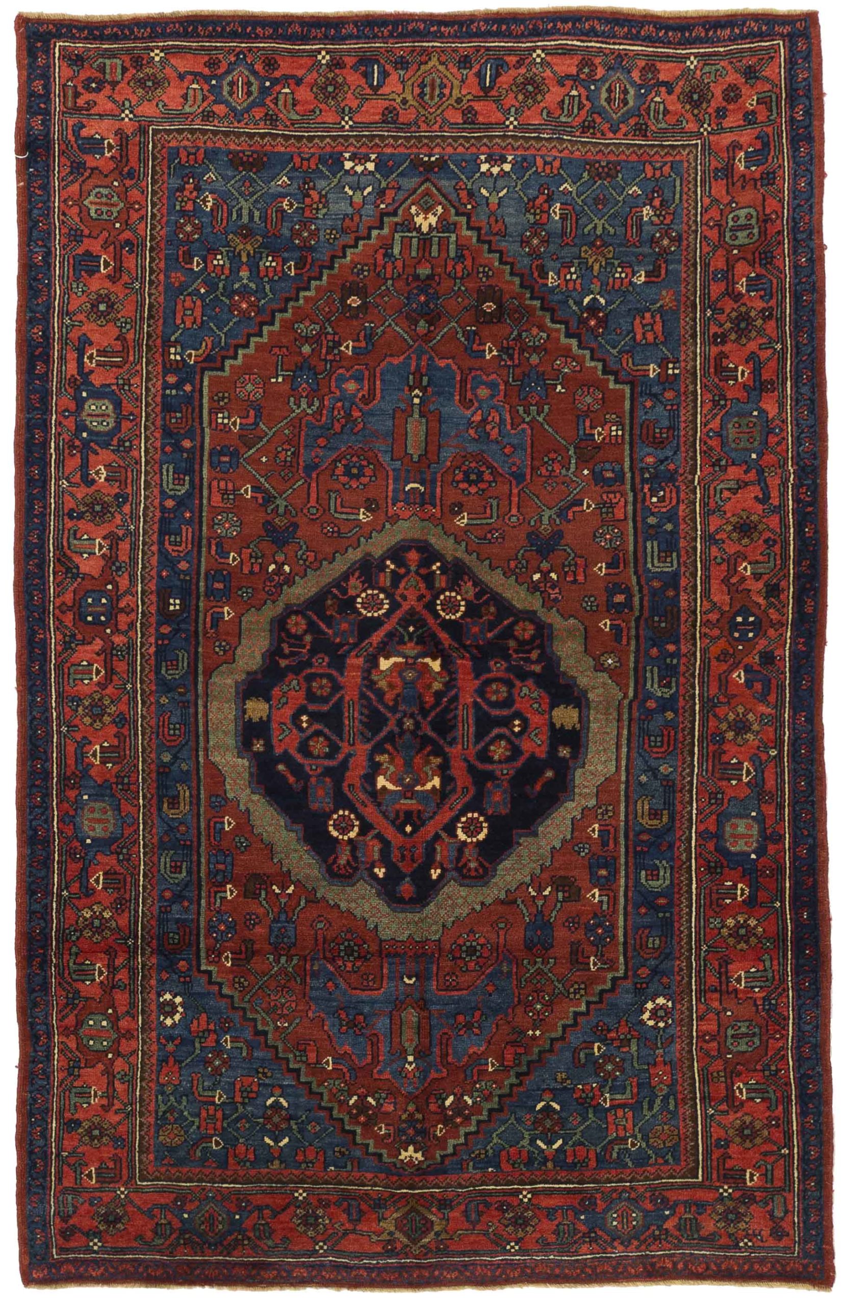 Thumbnail 8 for Antique Persian Bijar Traditional Rug 10643