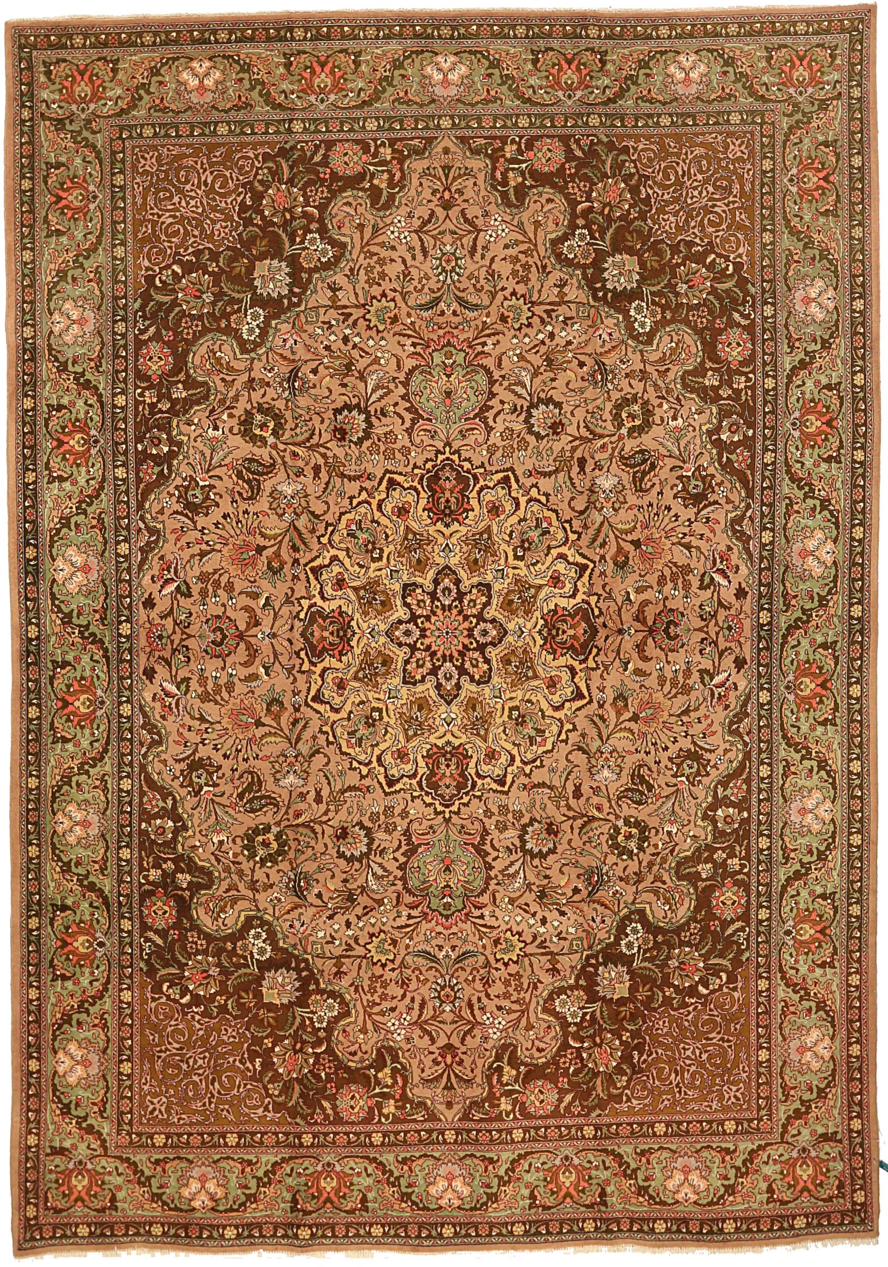 Thumbnail 15 for Antique Persian Tabriz Traditional Rug 10644