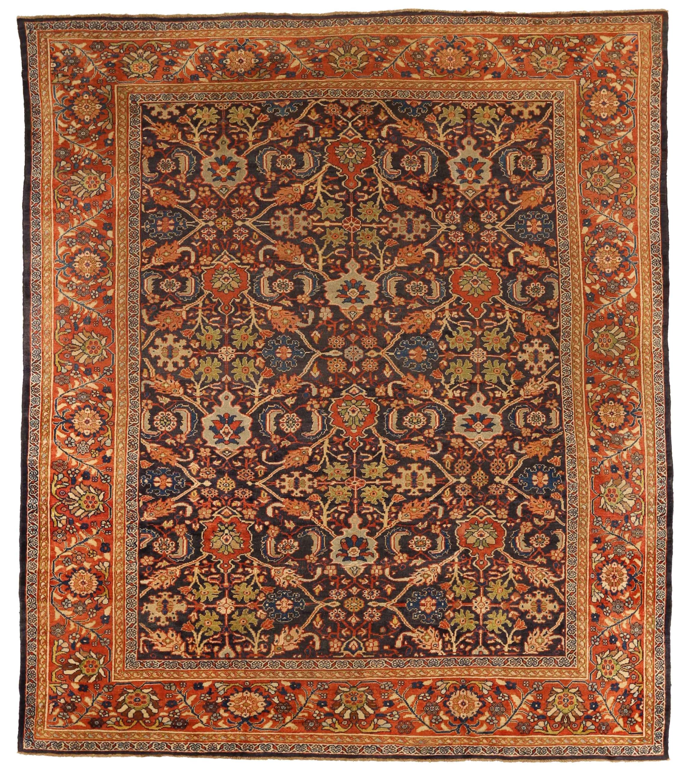 Thumbnail 3 for Antique Persian Sultanabad Traditional Rug 10646