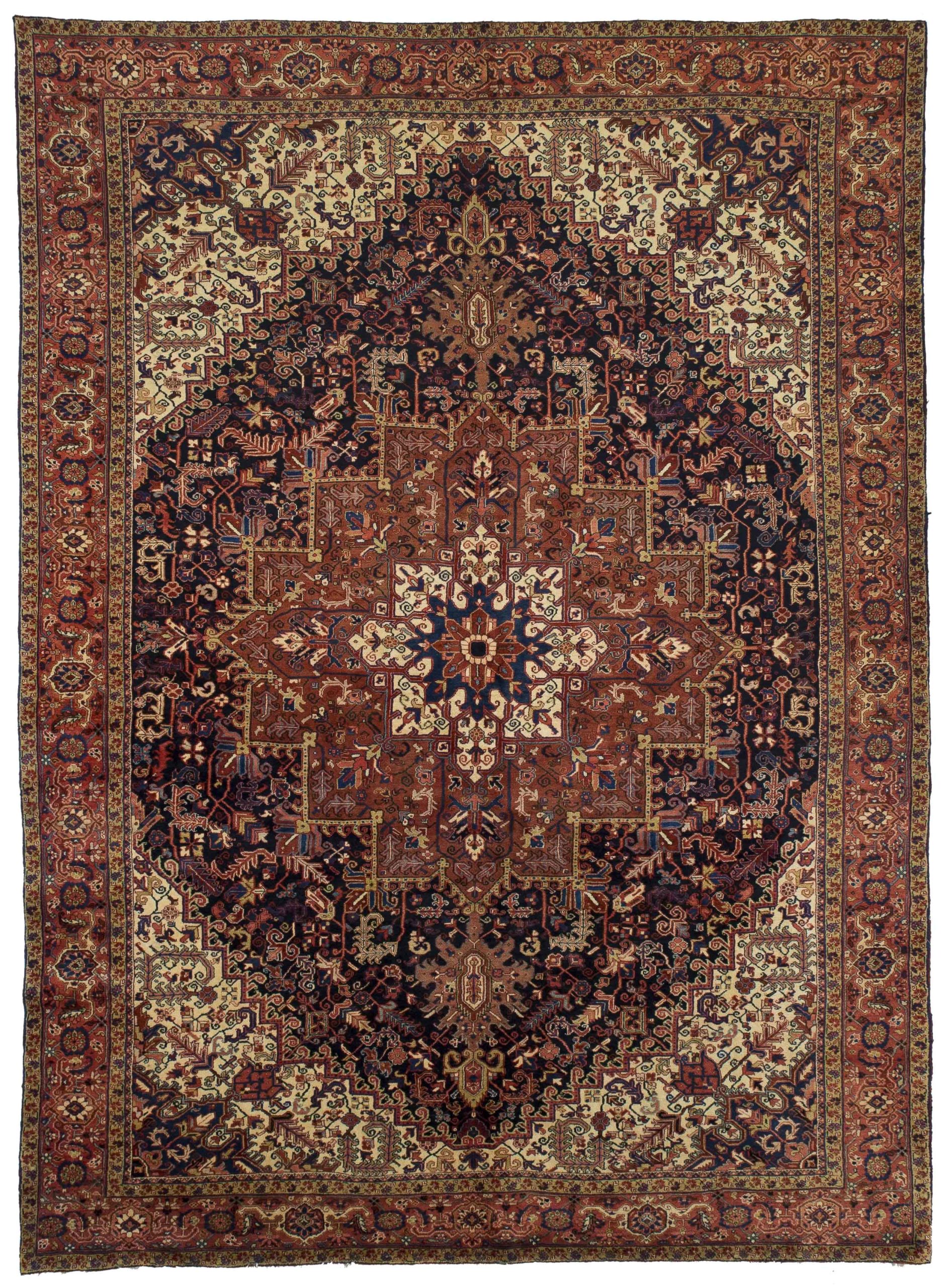 Thumbnail 5 for Antique Persian Heriz Traditional Rug 10649