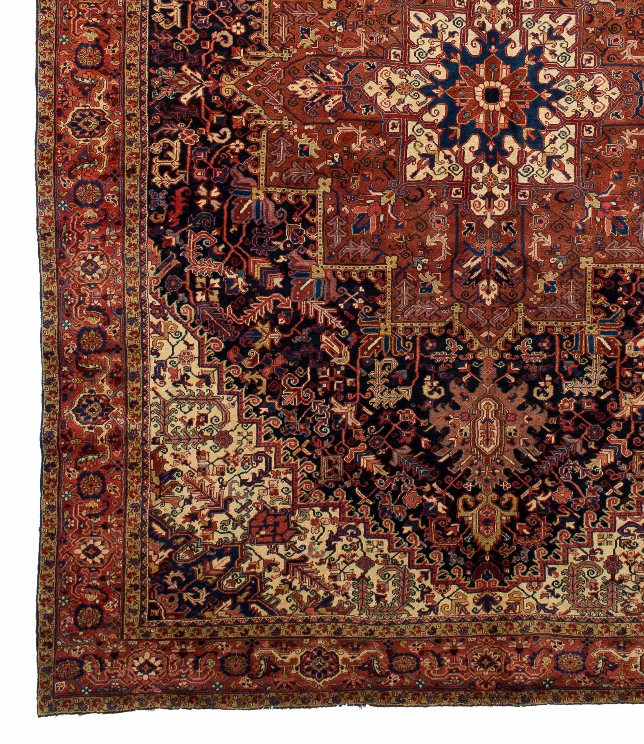 Thumbnail 7 for Antique Persian Heriz Traditional Rug 10649