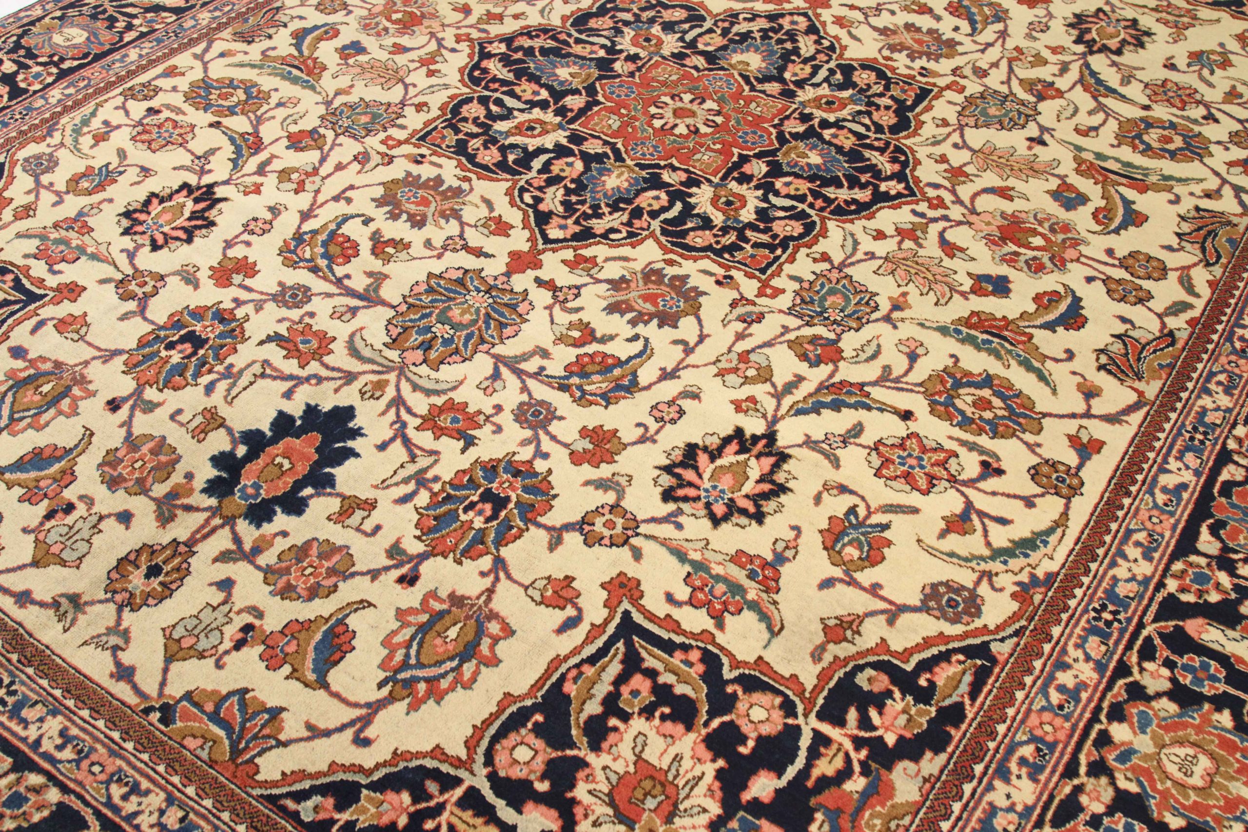 Thumbnail 9 for Antique Persian Tabriz Traditional Rug 10661