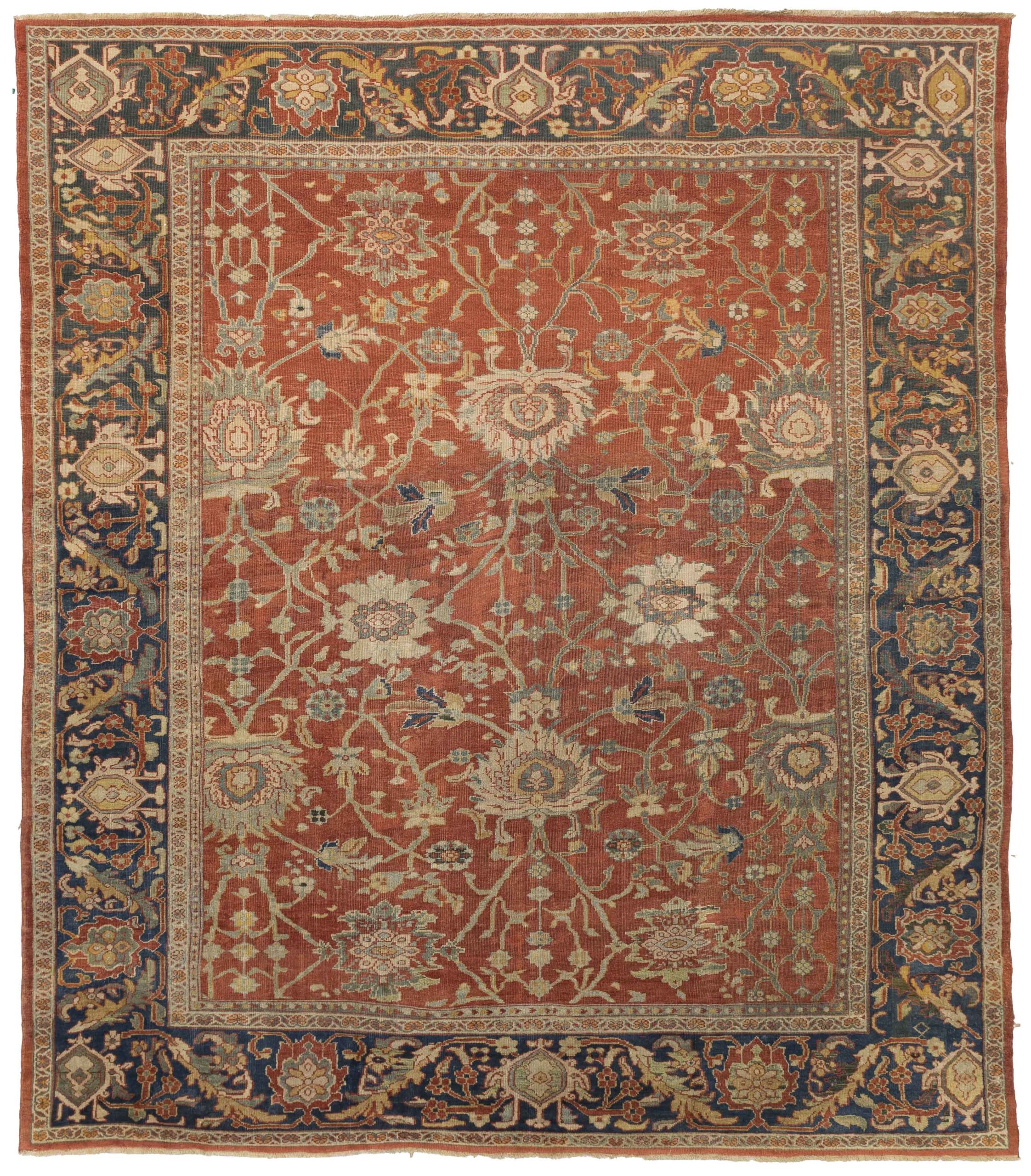 Thumbnail 10 for Antique Persian Sultanabad Traditional Rug 10664