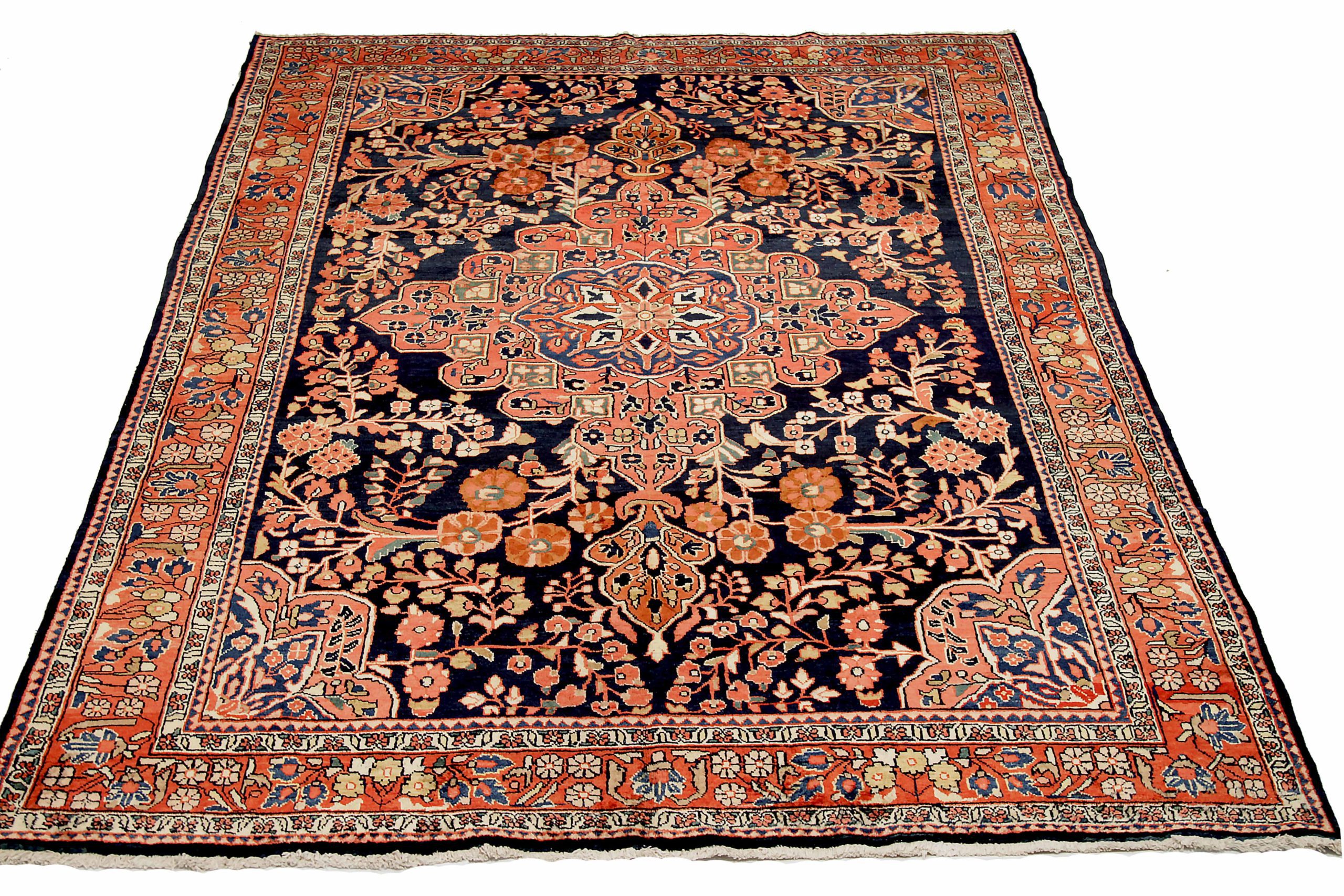 Thumbnail 9 for Antique Persian Mahal Traditional Rug 10667