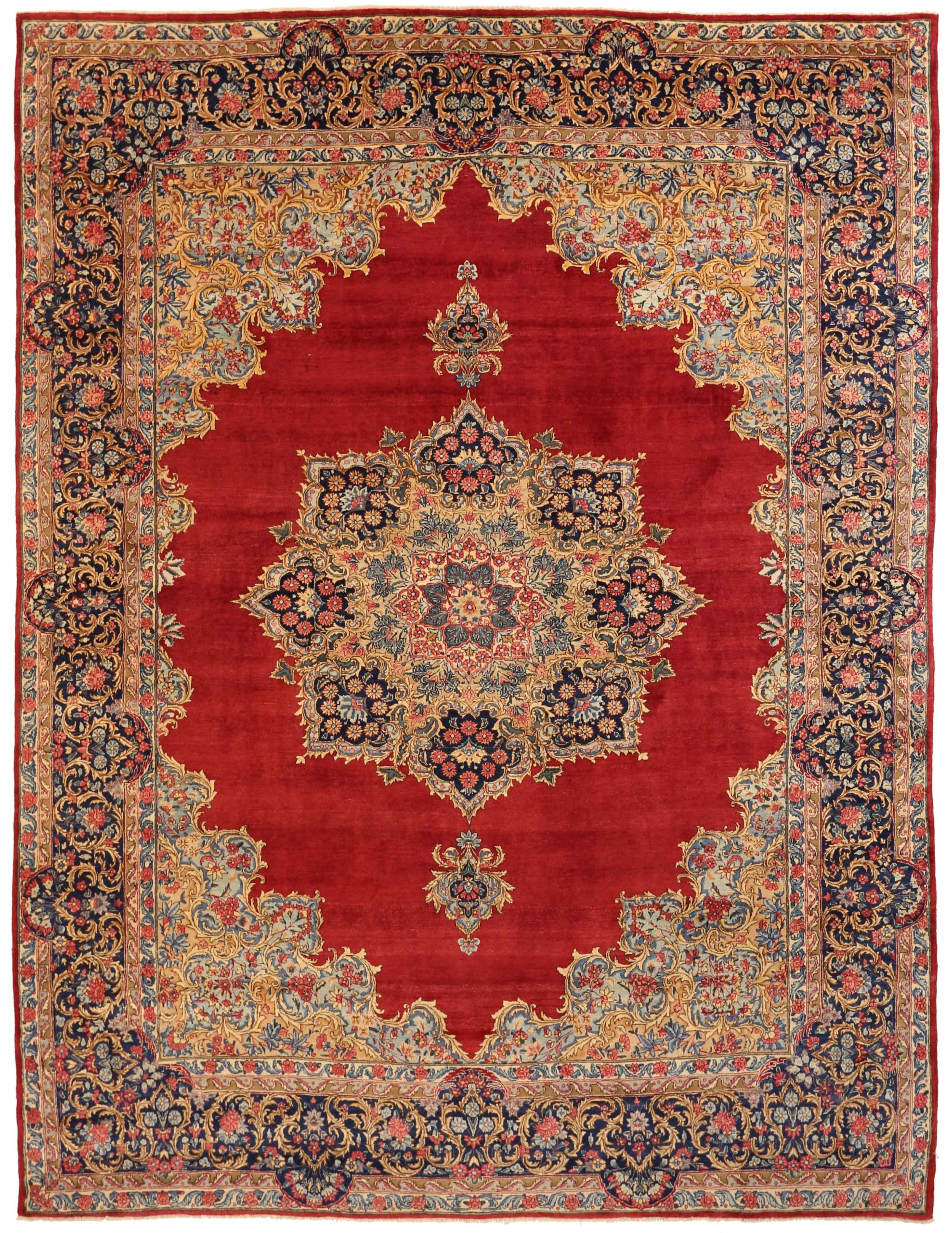 Thumbnail 4 for Antique Persian Kerman Traditional Rug 10678