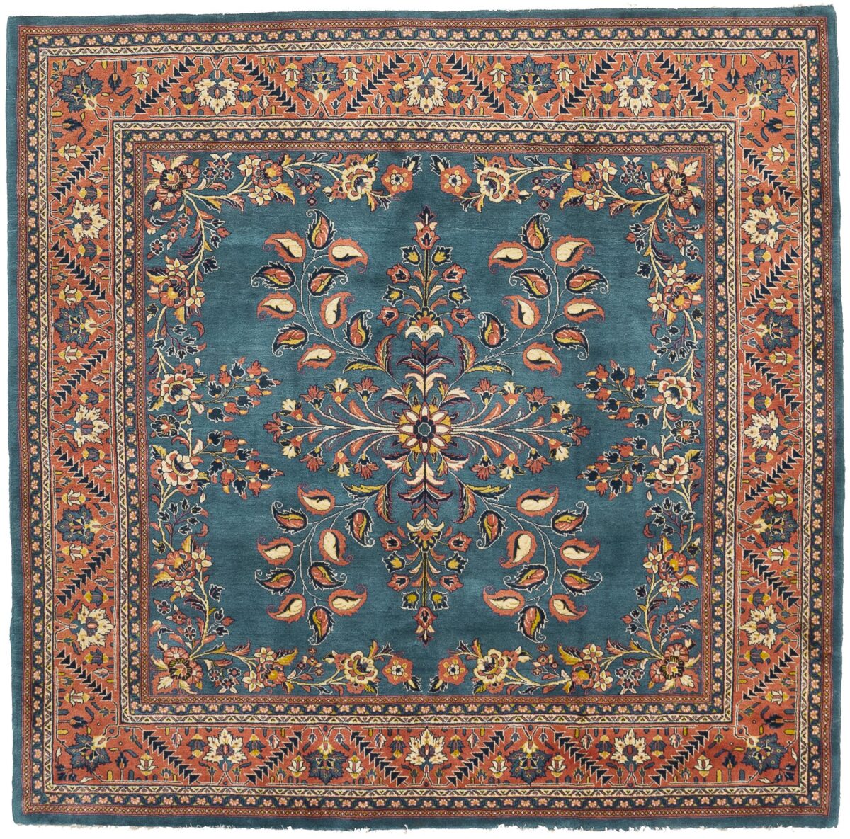 Thumbnail 11 for Antique Persian Sarouk Traditional Rug 10696