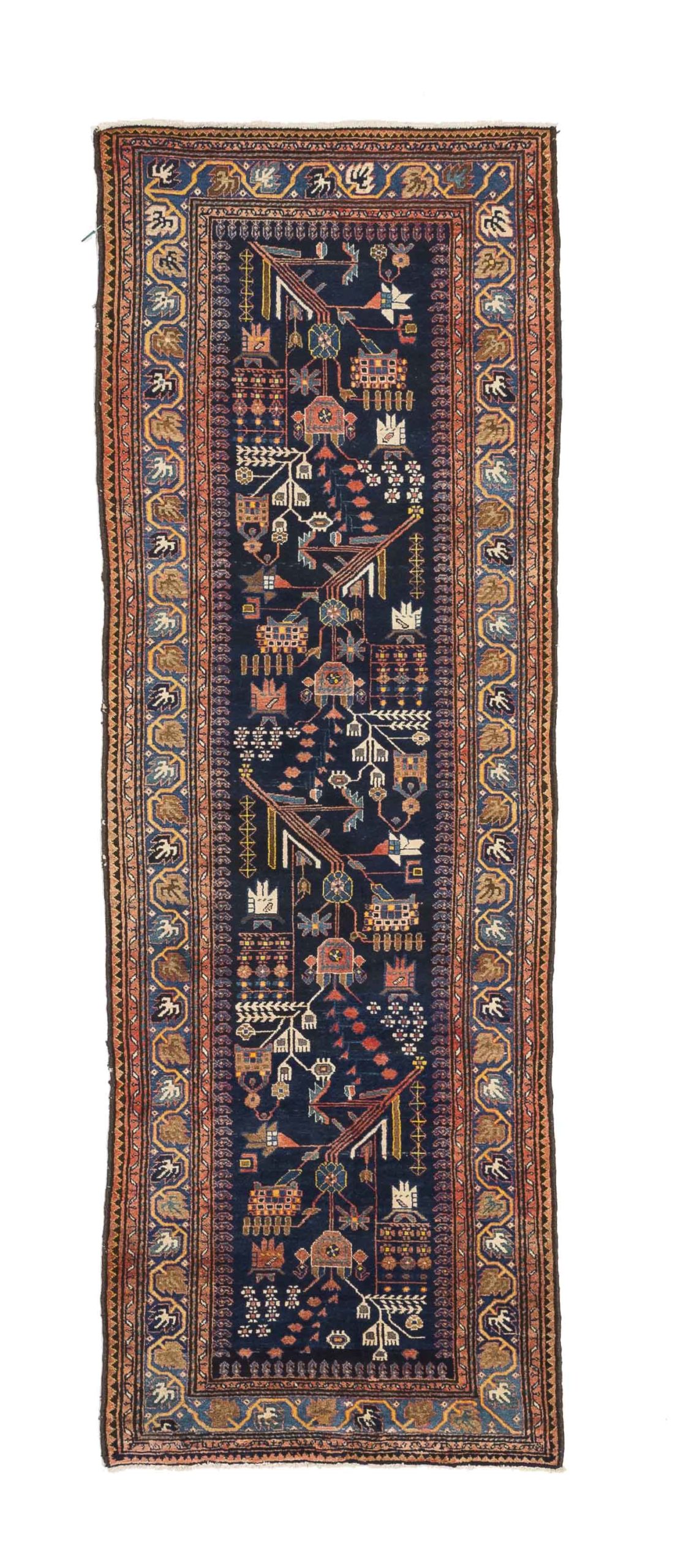 Thumbnail 12 for Antique Persian Malayer Transitional Rug 10708