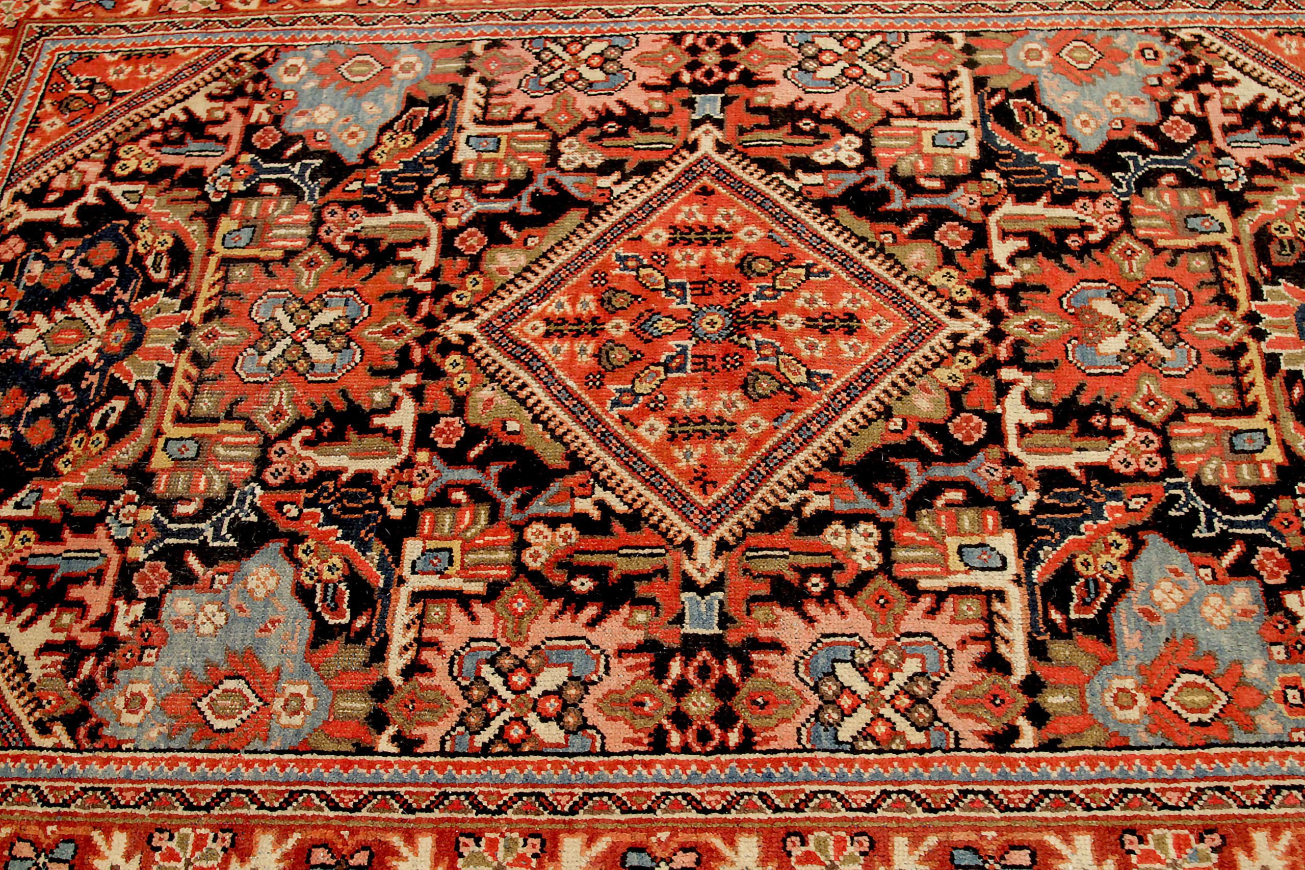 Thumbnail 11 for Antique Persian Mahal Traditional Rug 10733