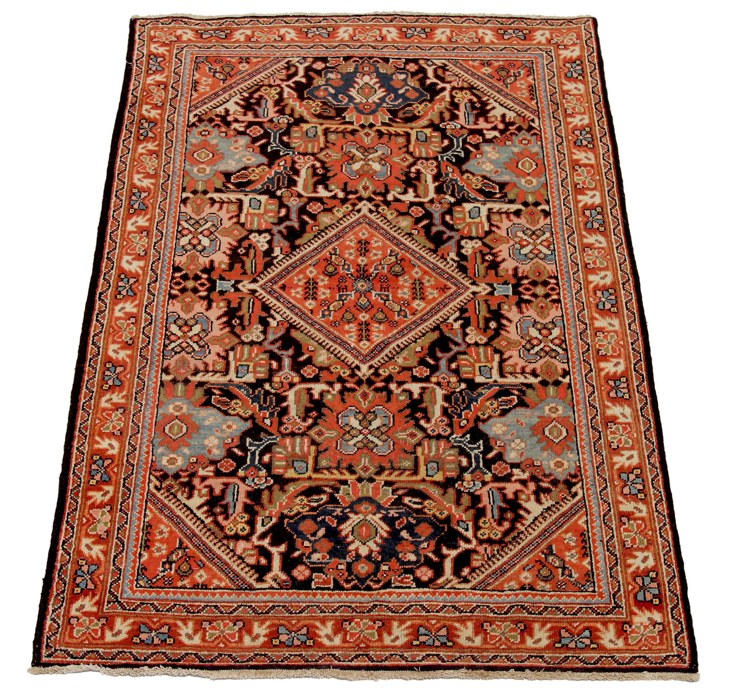 Thumbnail 7 for Antique Persian Mahal Traditional Rug 10733