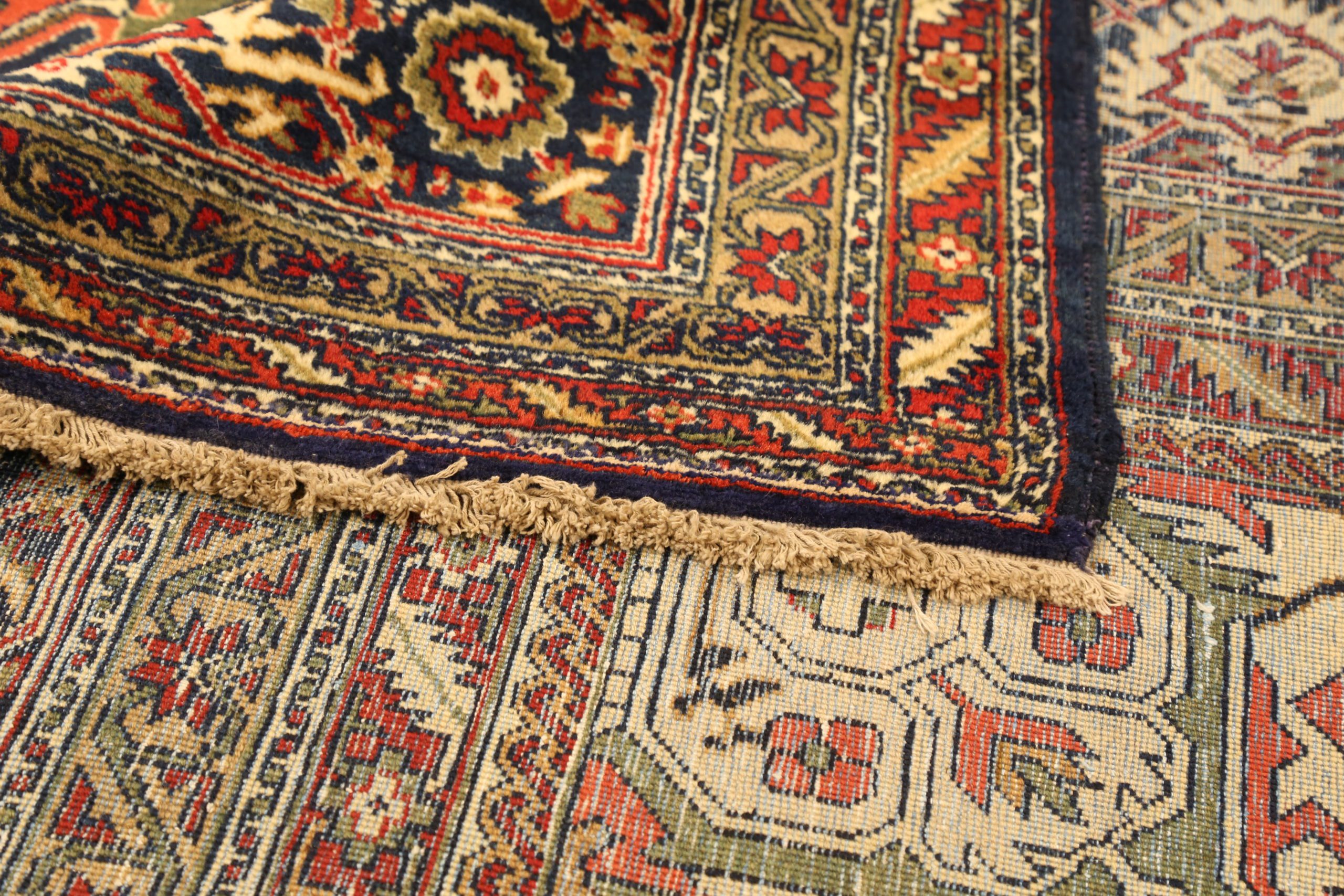 Thumbnail 15 for Antique Persian Tabriz Traditional Rug 10752