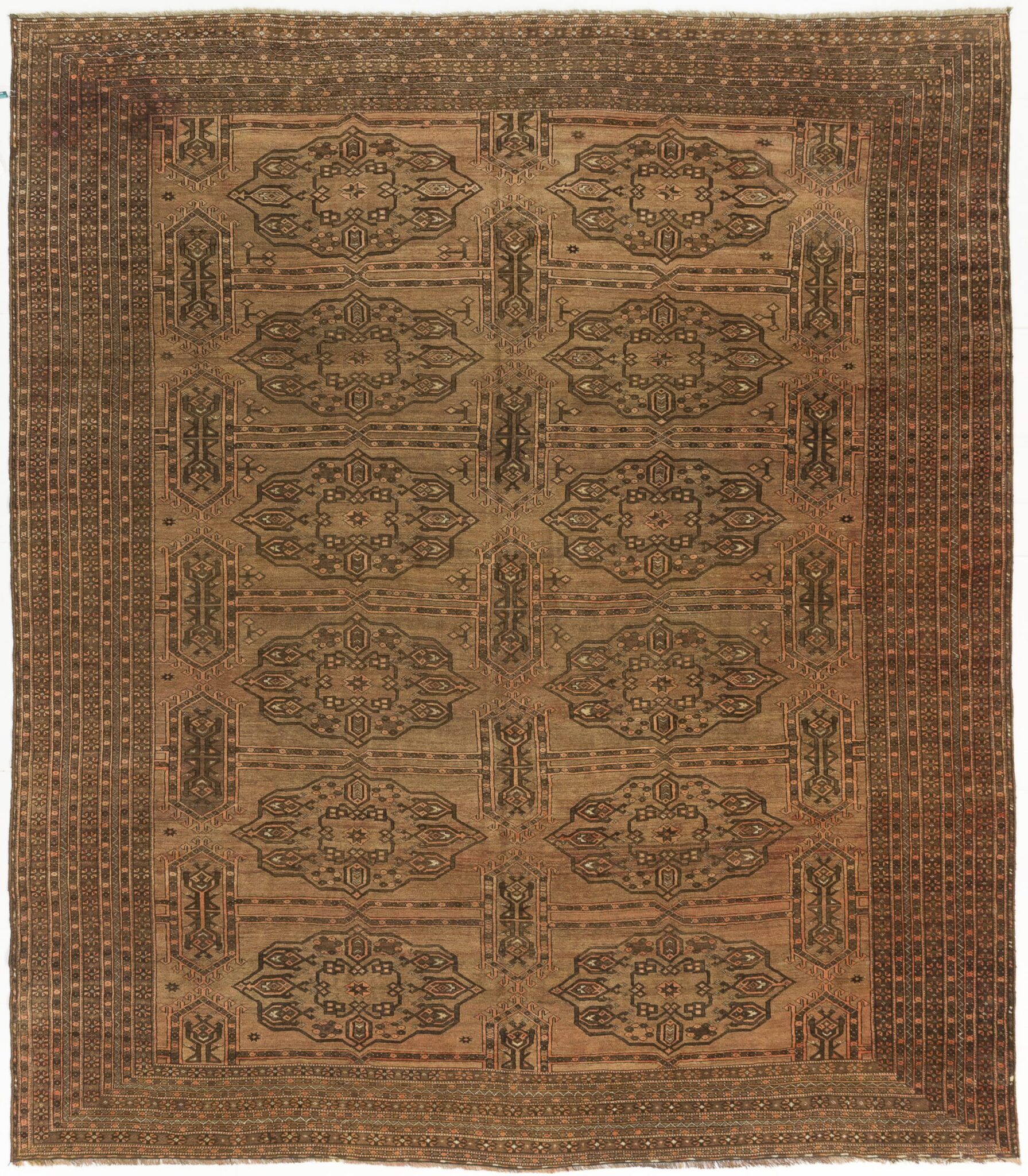 Thumbnail 12 for Antique Afghanistan Afghan Traditional Rug 10757