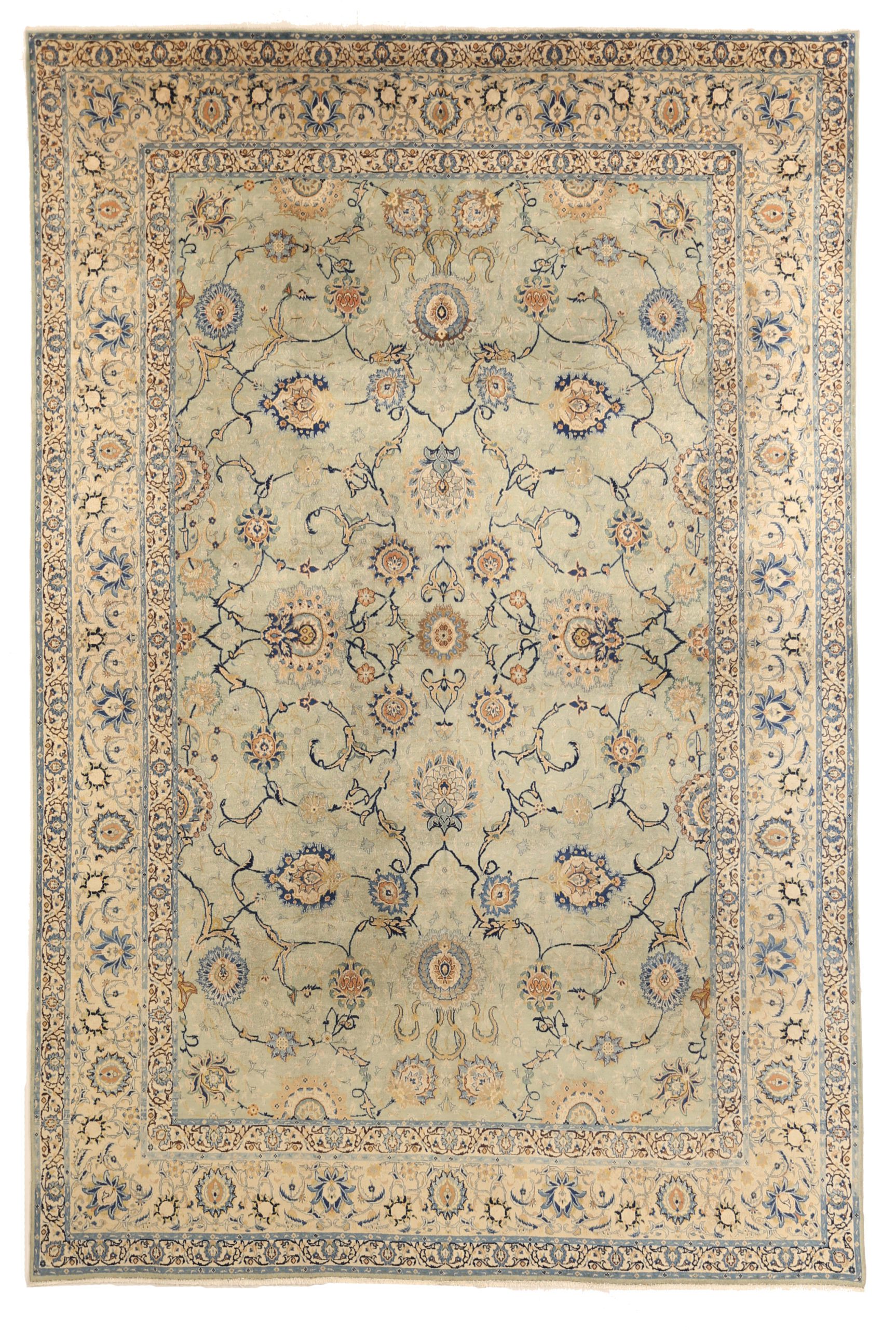 Thumbnail 11 for Antique Persian Kashan Transitional Rug 10760