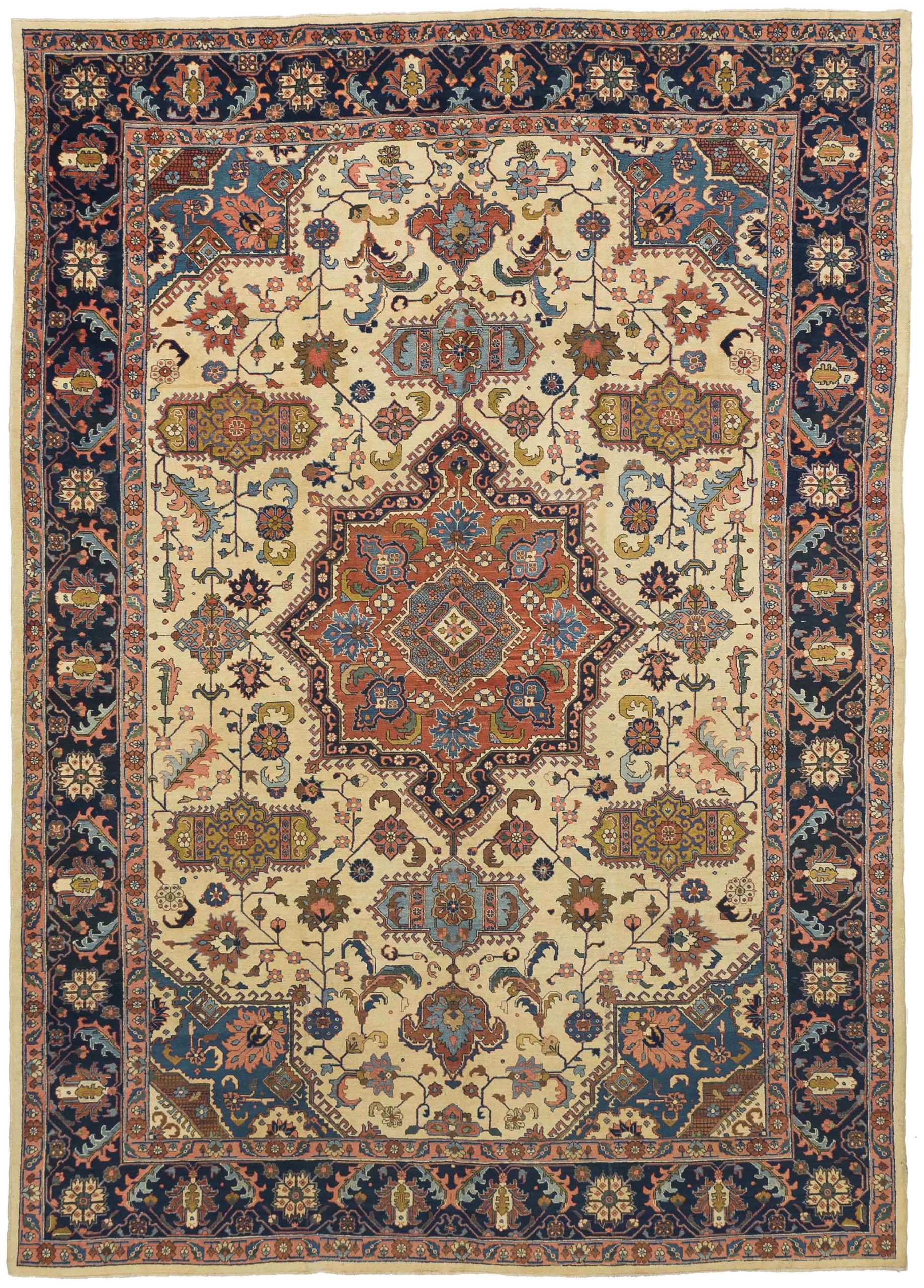 Thumbnail 9 for Antique Persian Tabriz Traditional Rug 10763