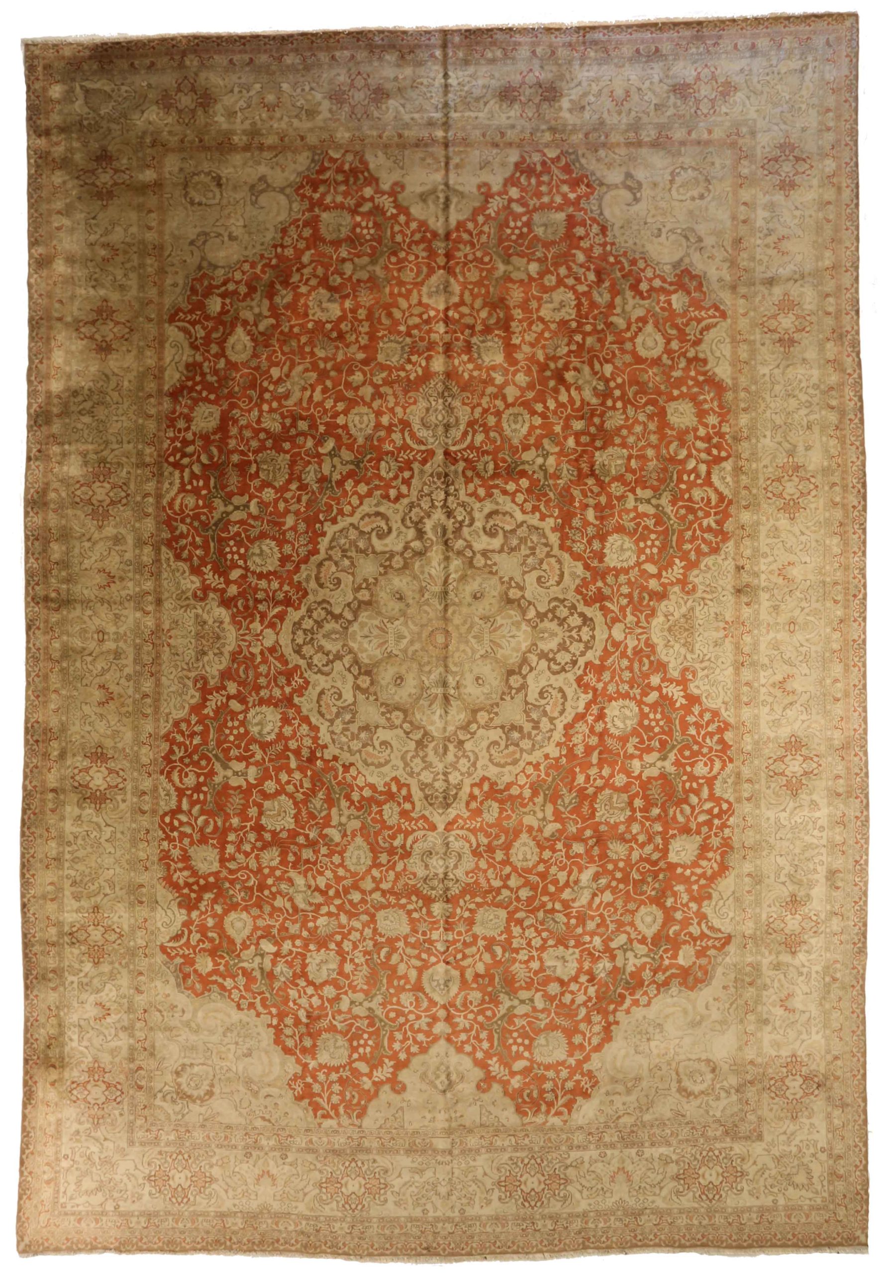 Thumbnail 5 for Antique Persian Tabriz Transitional Rug 10776