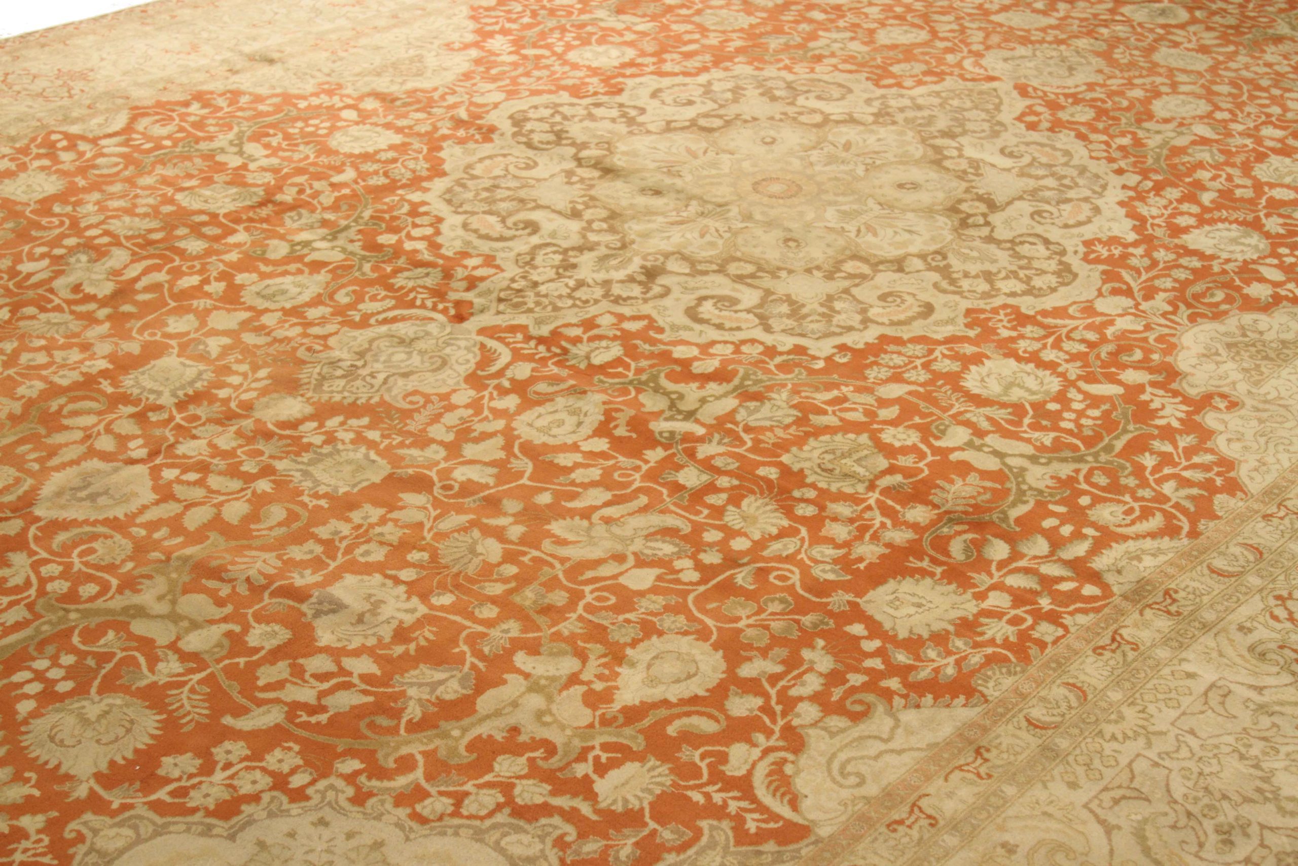 Thumbnail 14 for Antique Persian Tabriz Transitional Rug 10776