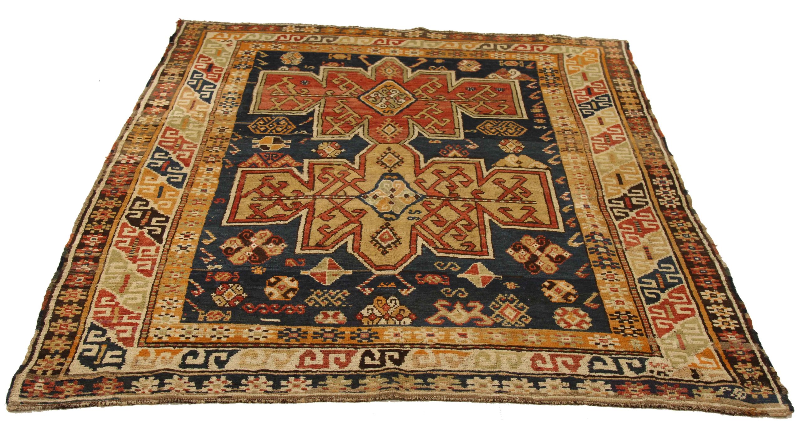 Thumbnail 15 for Antique Russia Kazakhstan Traditional Rug 10777