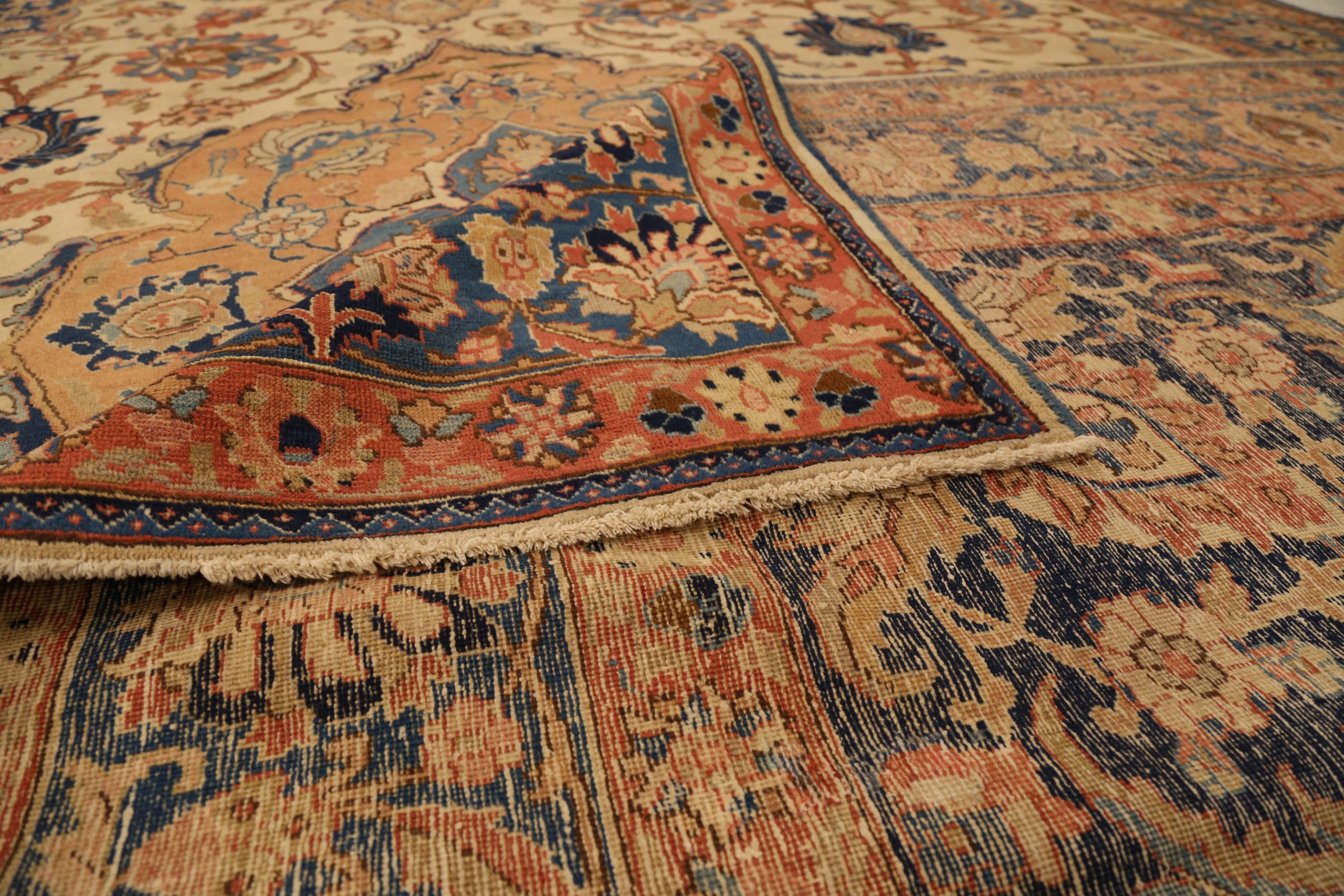 Thumbnail 15 for Antique Persian Tabriz Traditional Rug 10778