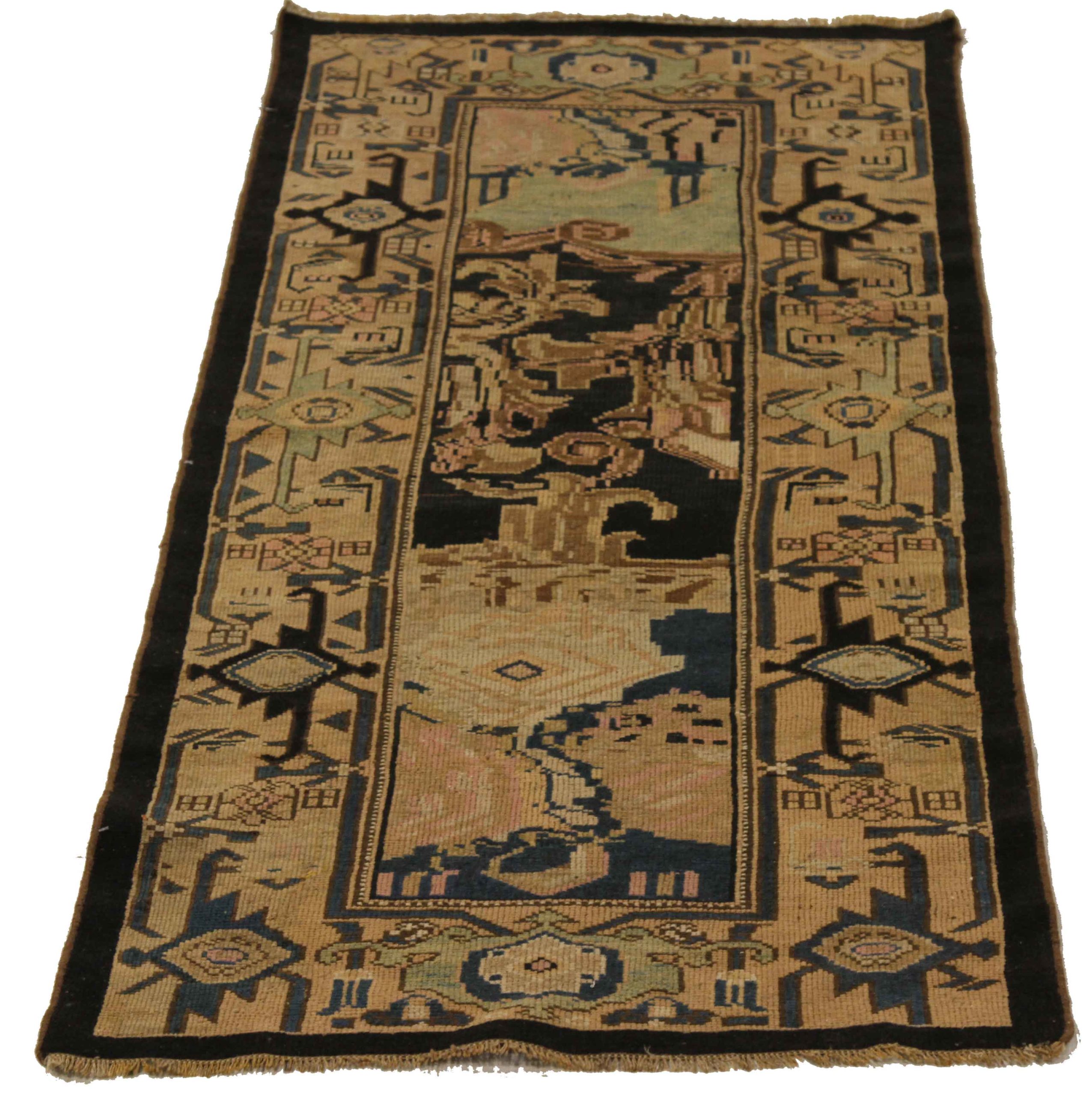 Thumbnail 9 for Antique Russia Kazakhstan Transitional Rug 10822