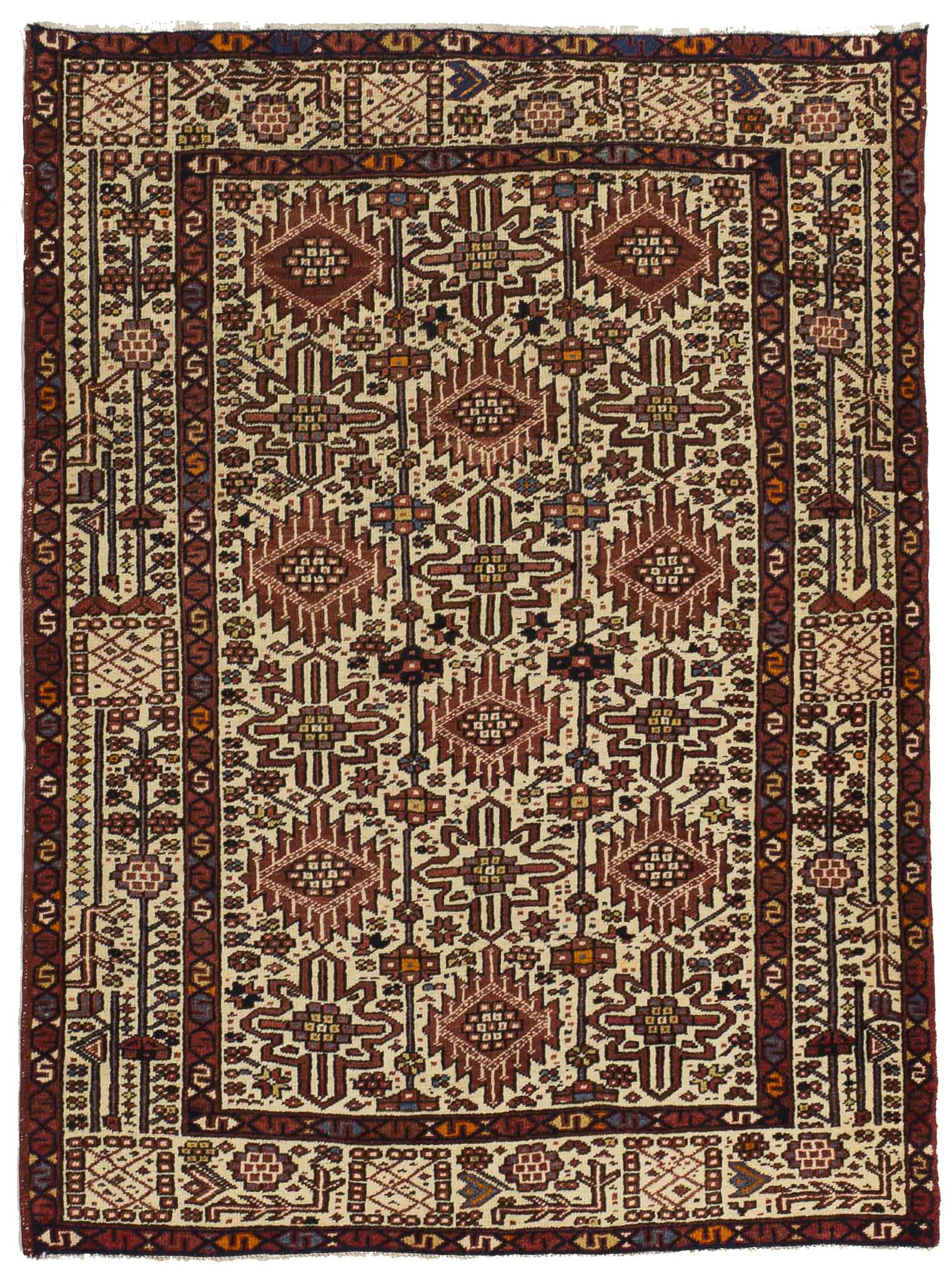 Thumbnail 15 for Antique Persian Heriz Transitional Rug 10867
